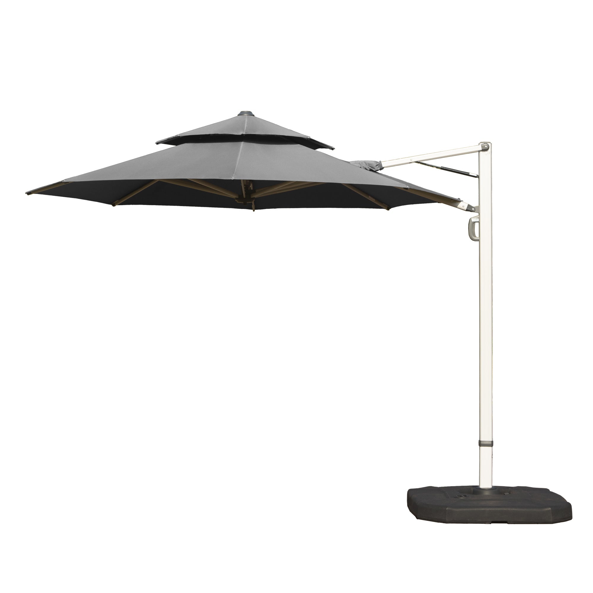 Round Cantilever Umbrella with Center Pole, Base Not Included
