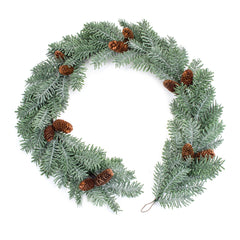 Winter Pine Garland with Pinecone Accents, Set of 2