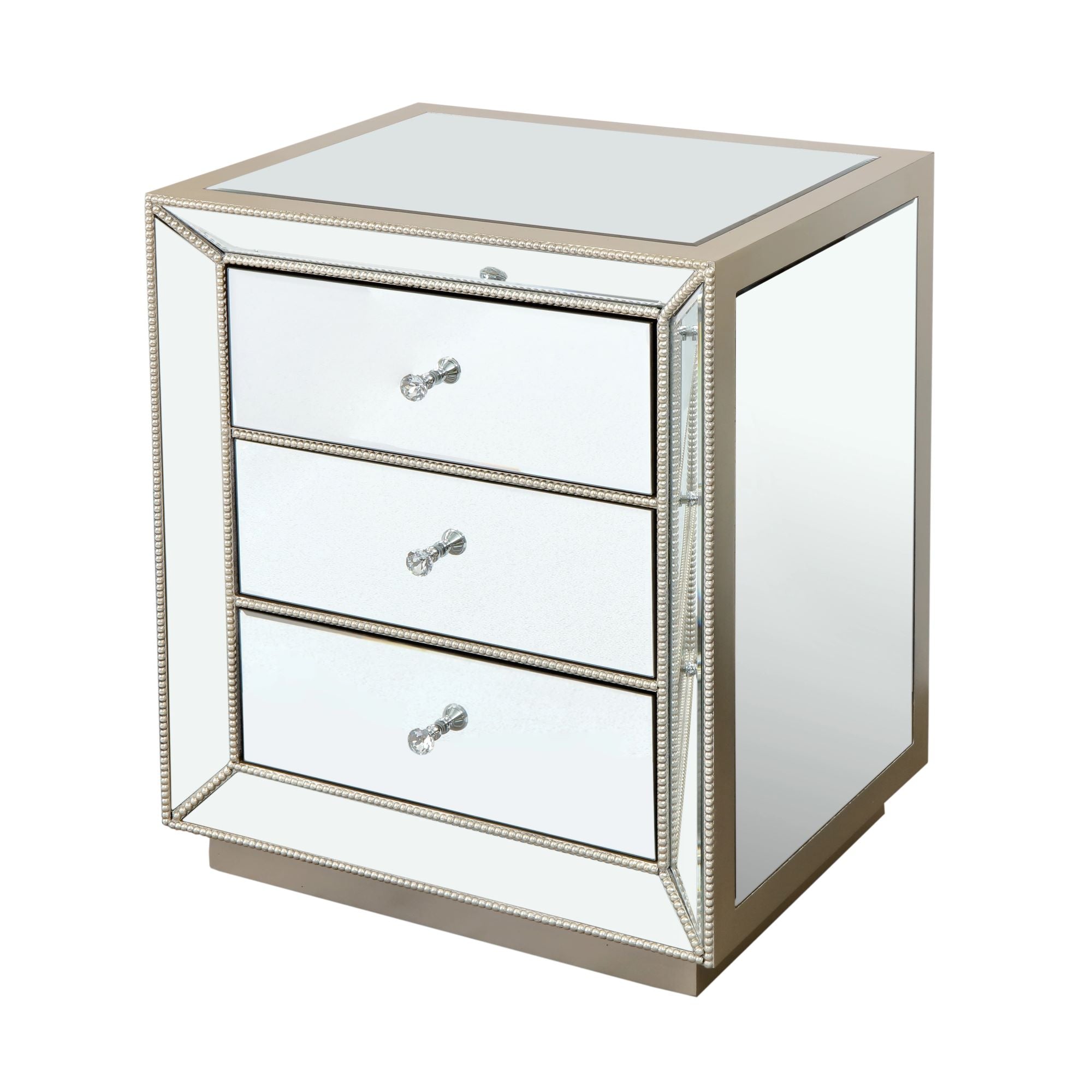 3-Drawer Cabinet with Crystal Handle