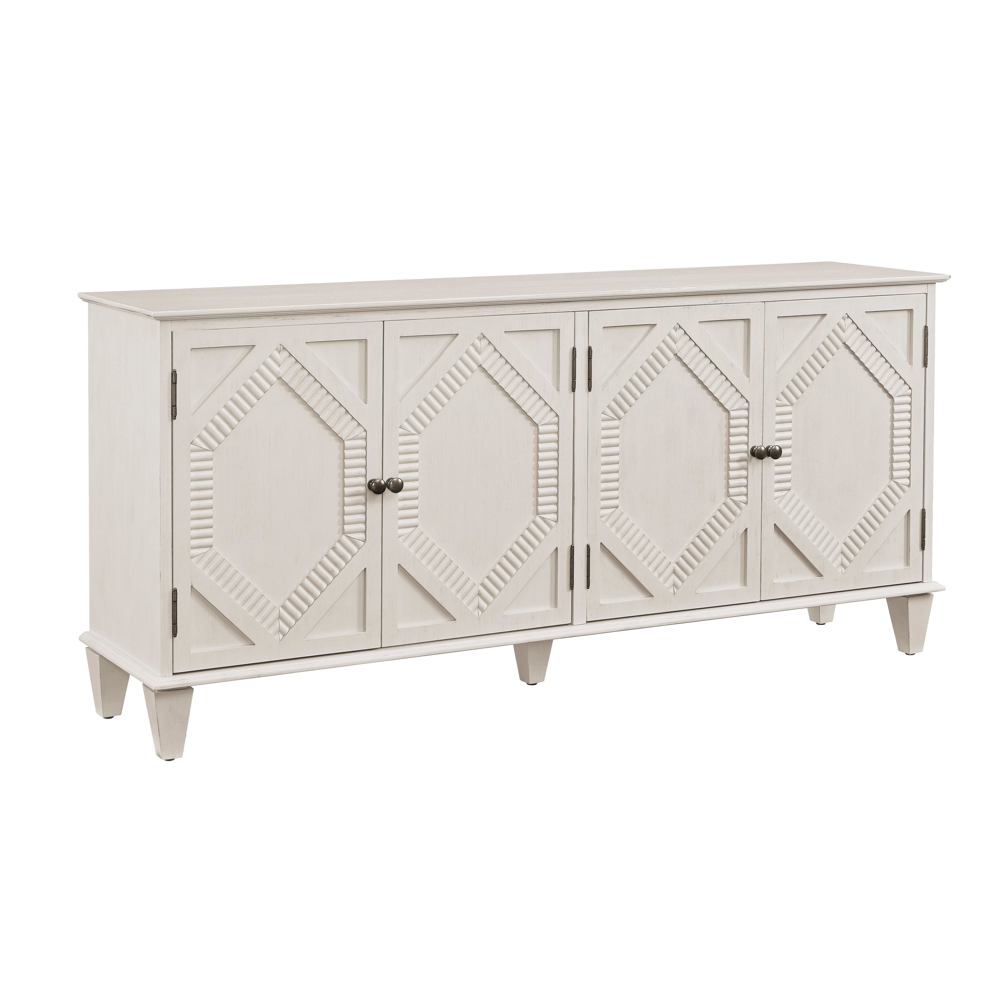65.2' Mid Century Modern Geometric Accent Sideboard