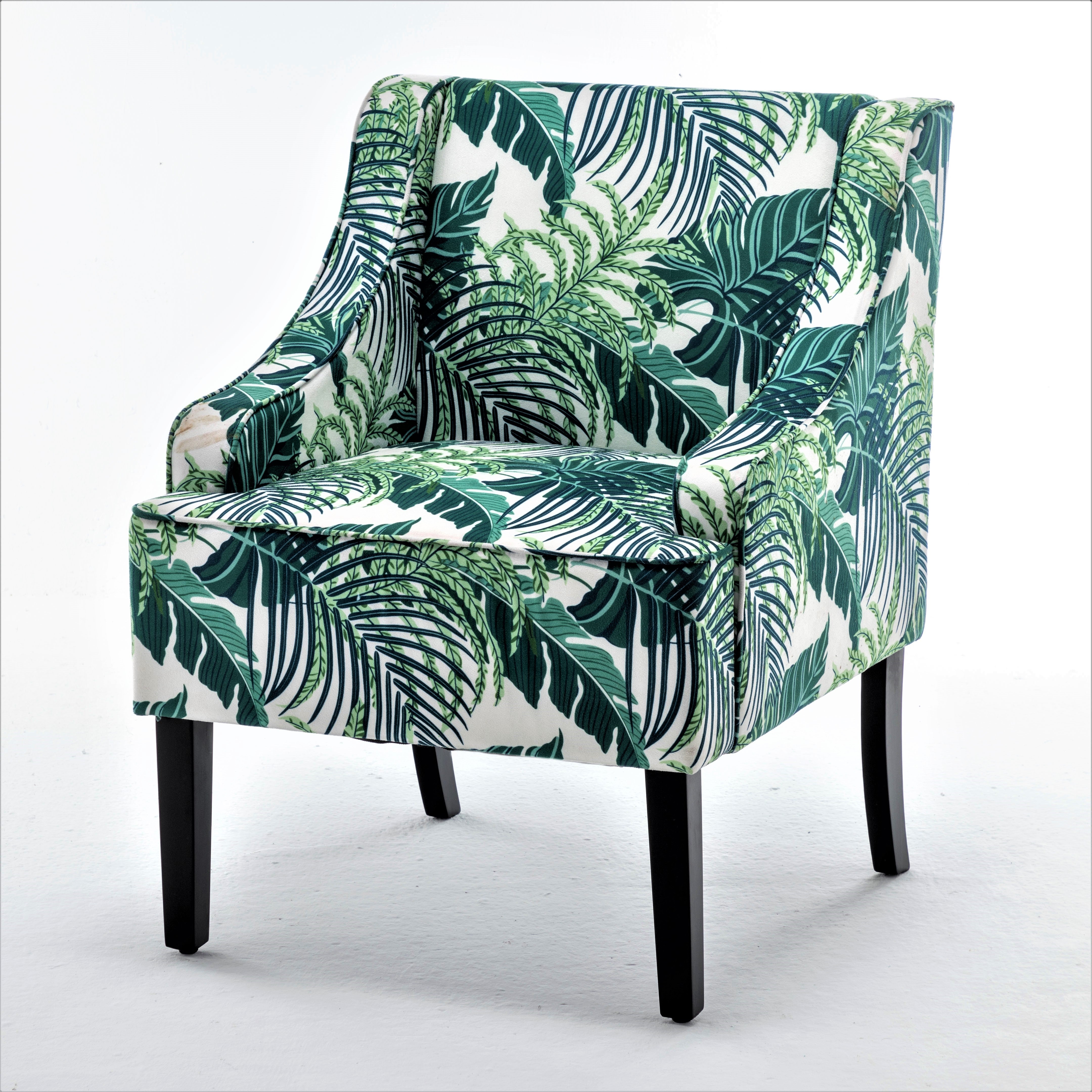 Versatile Palm Upholstered Side Chair