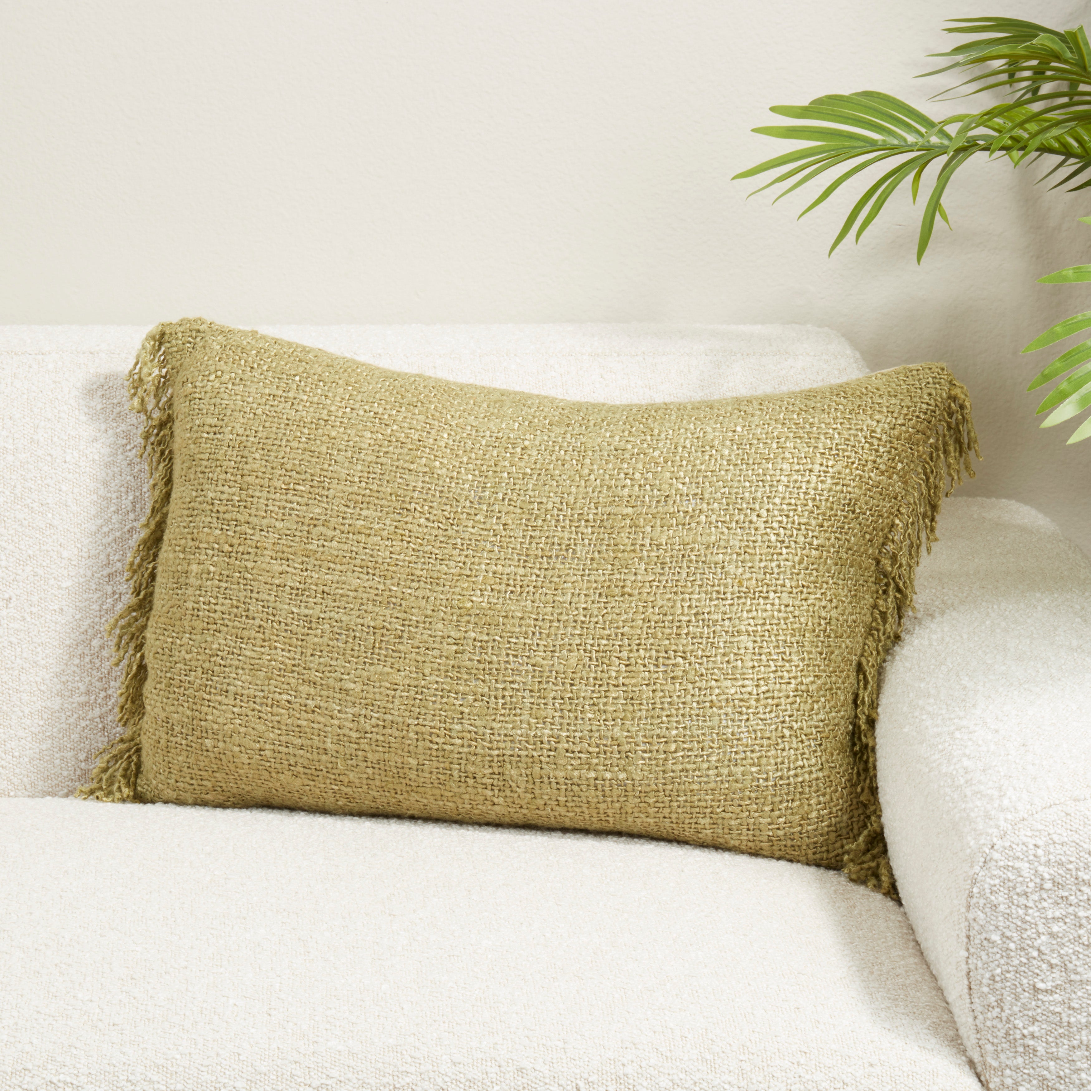 Fringe Throw Pillow Cover