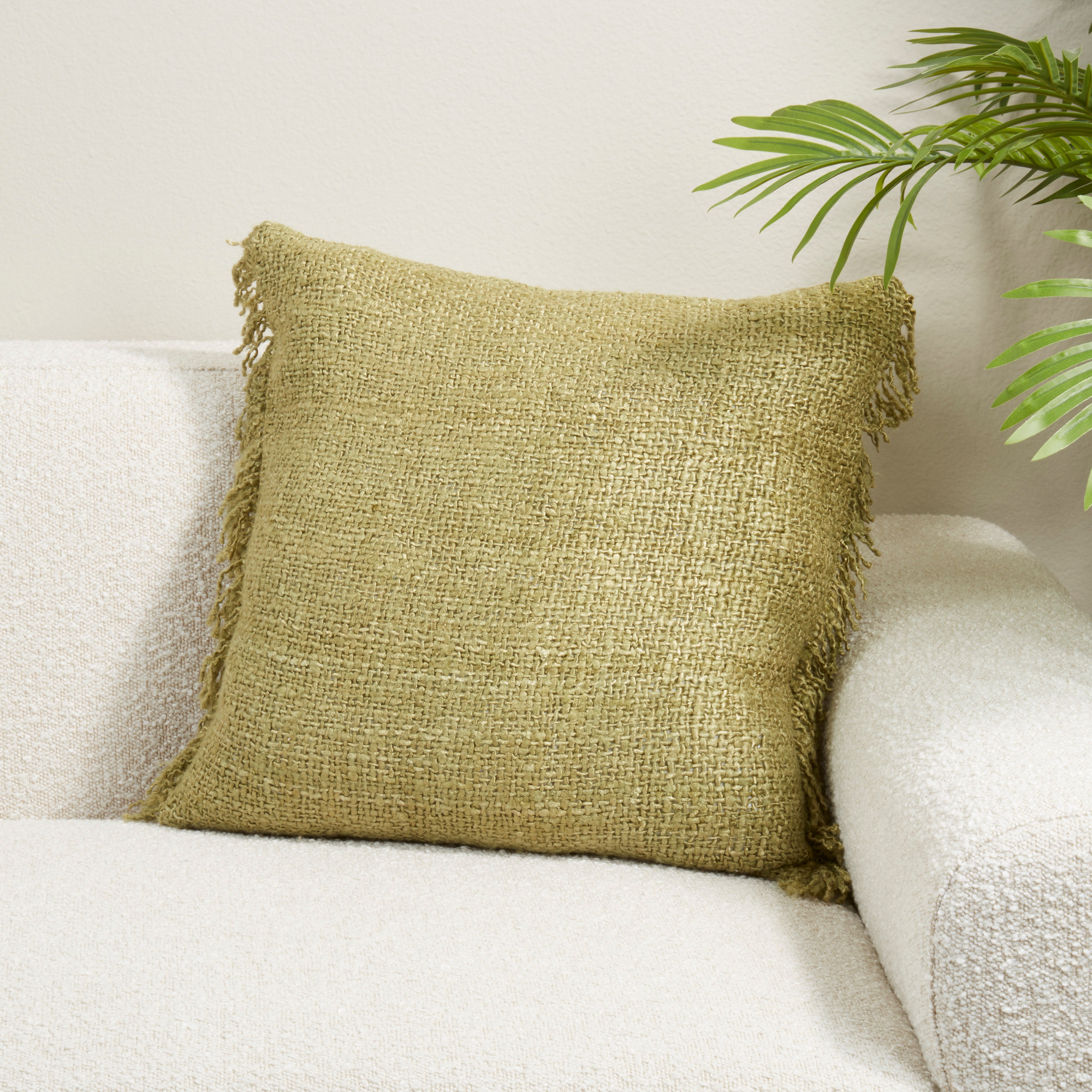 Fringe Throw Pillow Cover