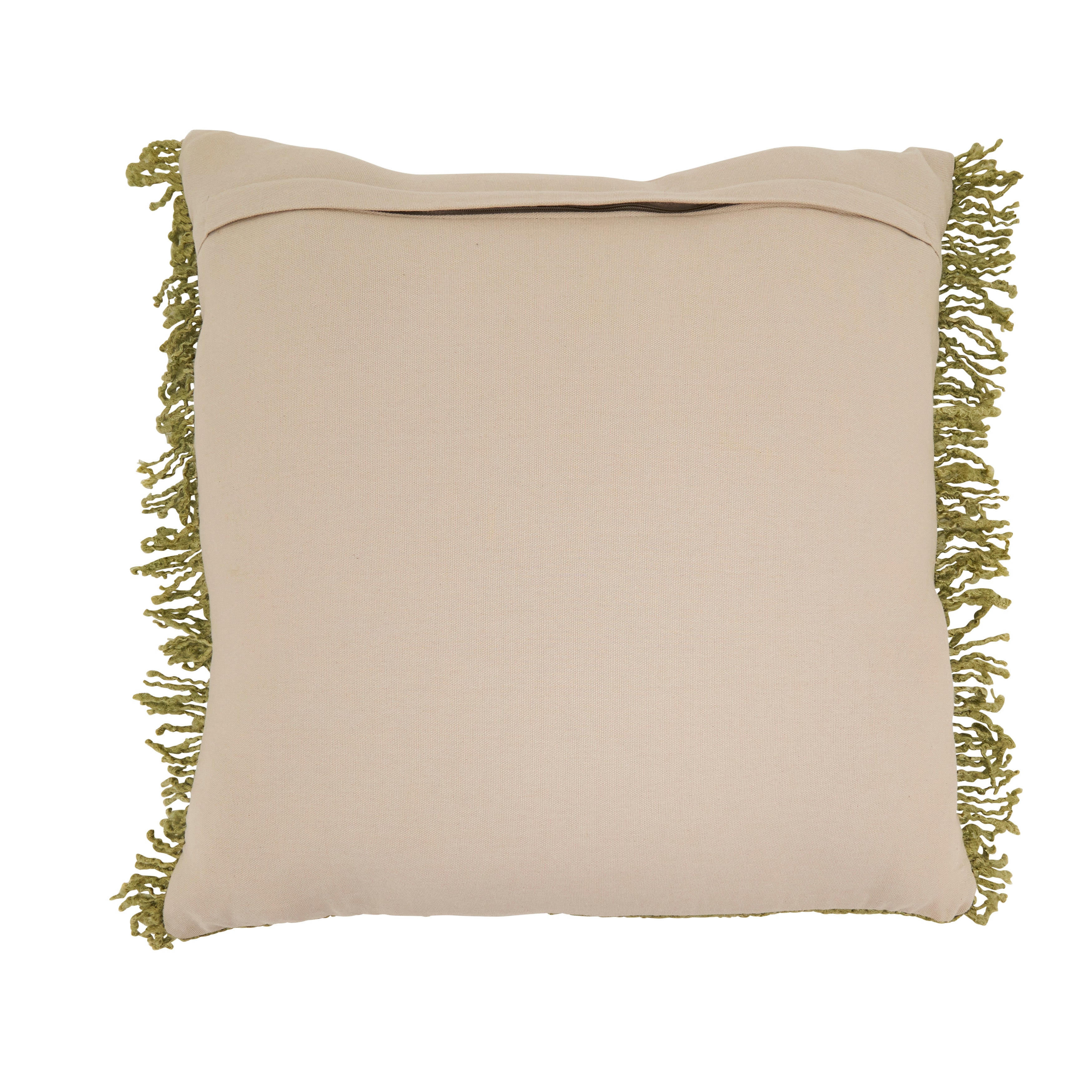 Fringe Throw Pillow Cover