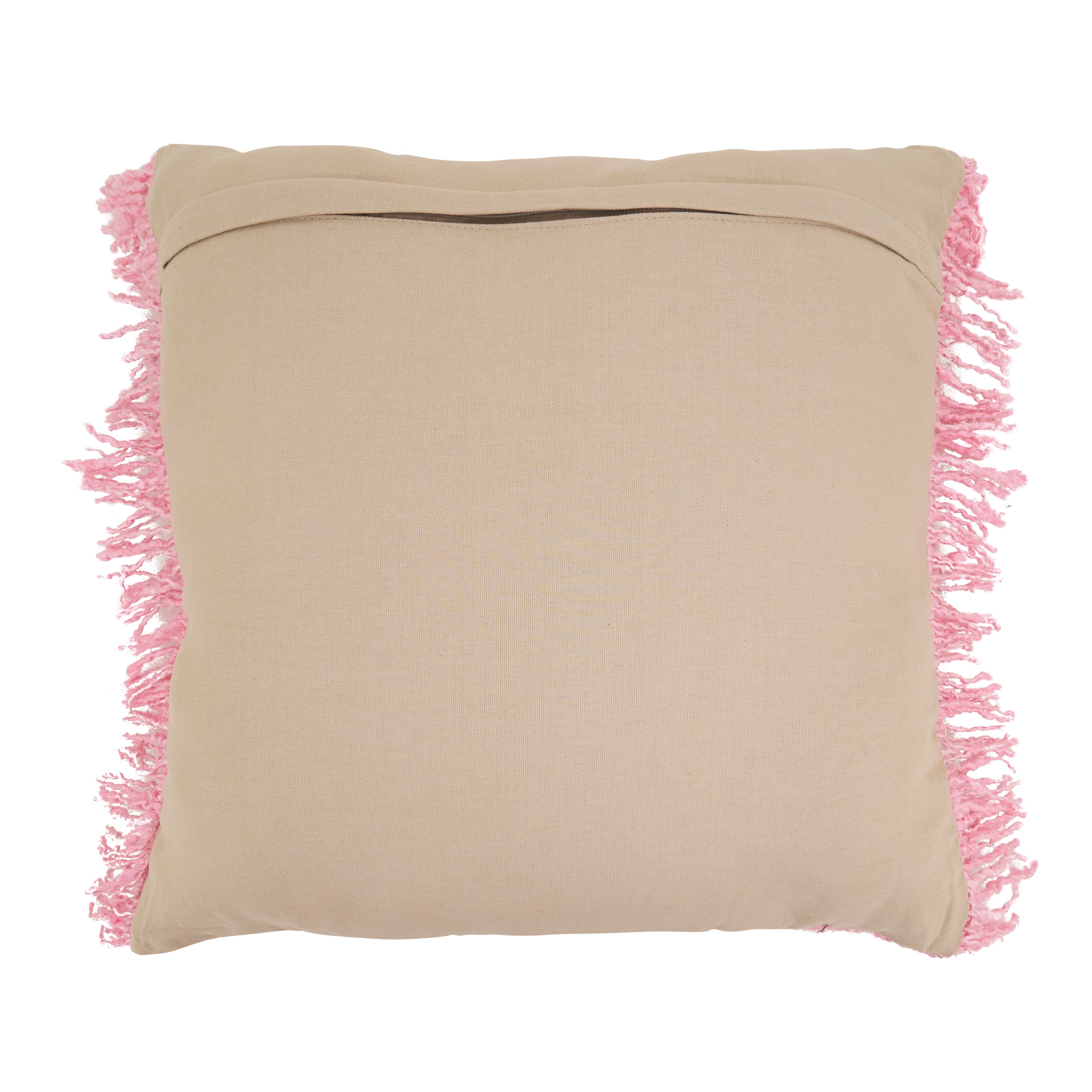Fringe Throw Pillow Cover