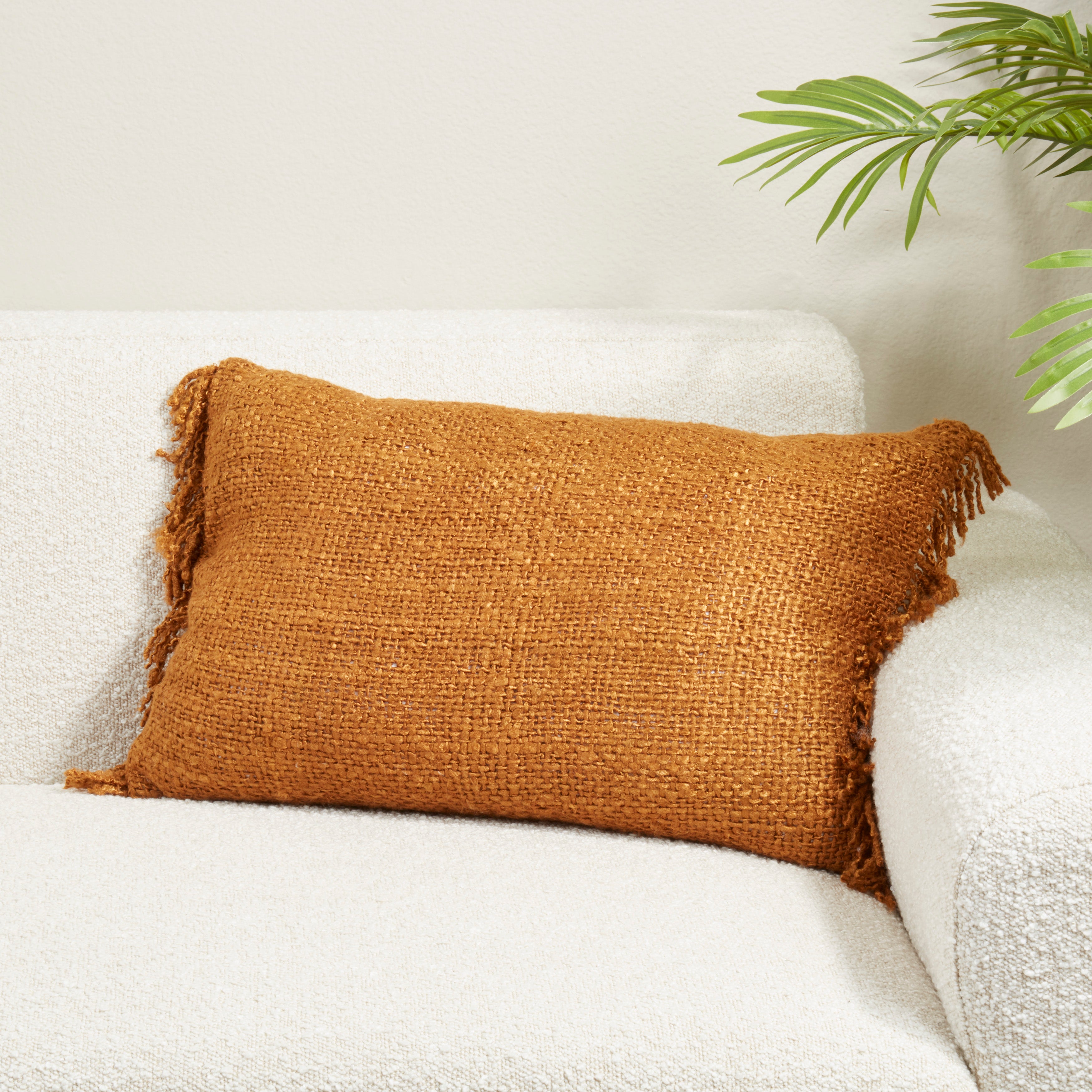 Fringe Throw Pillow Cover