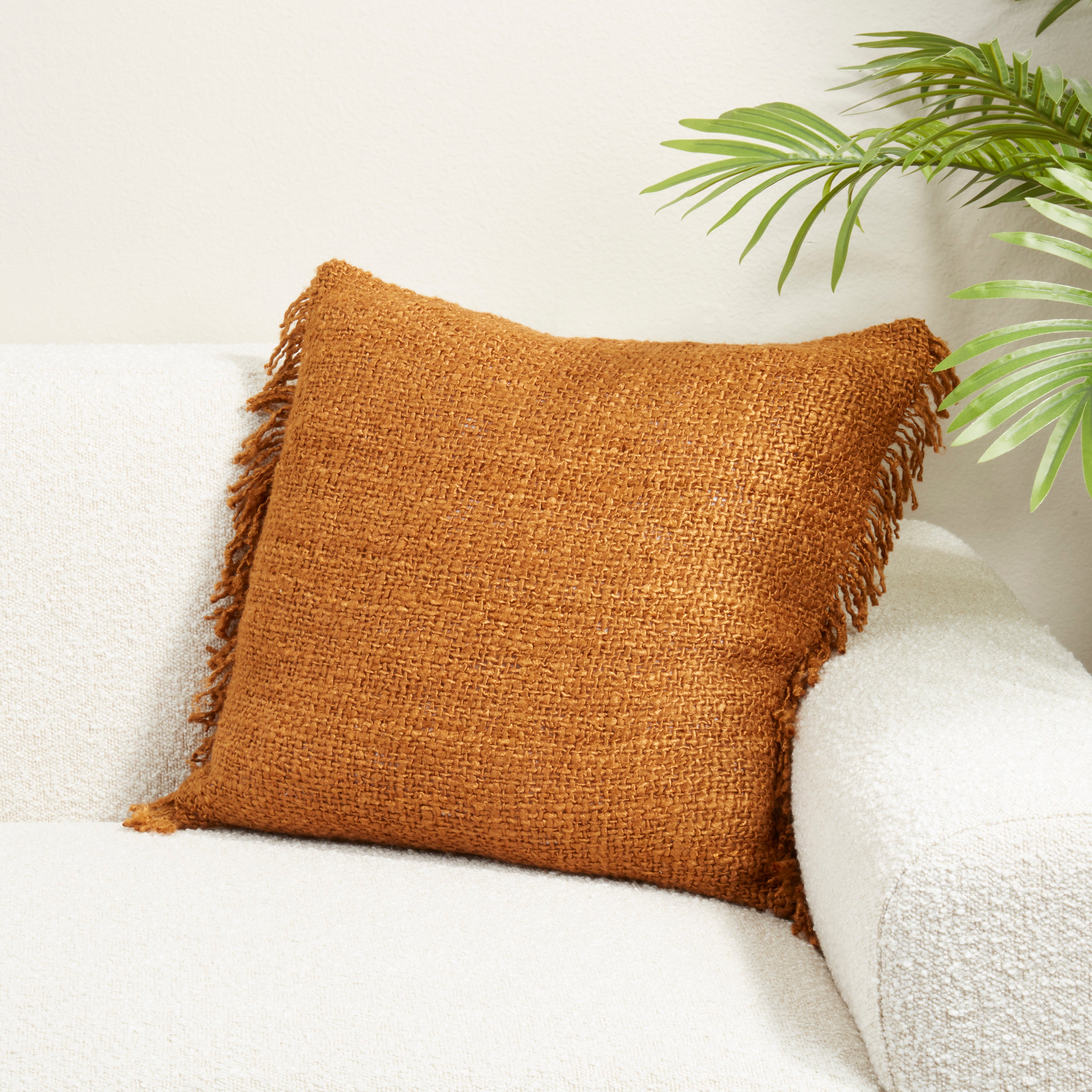 Fringe Throw Pillow Cover