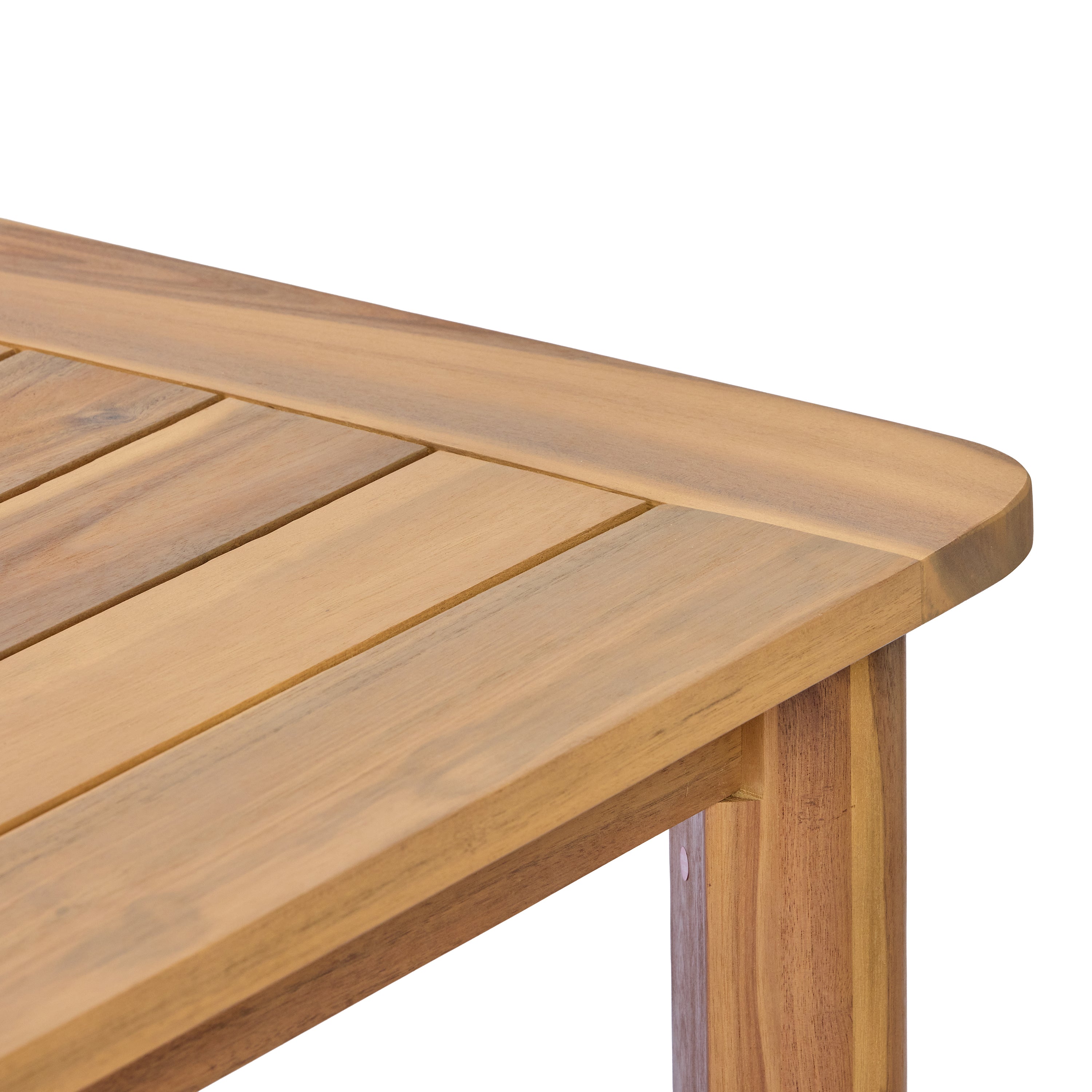 Miles 7 Piece Outdoor Acacia Wood Dining Set With Cushions