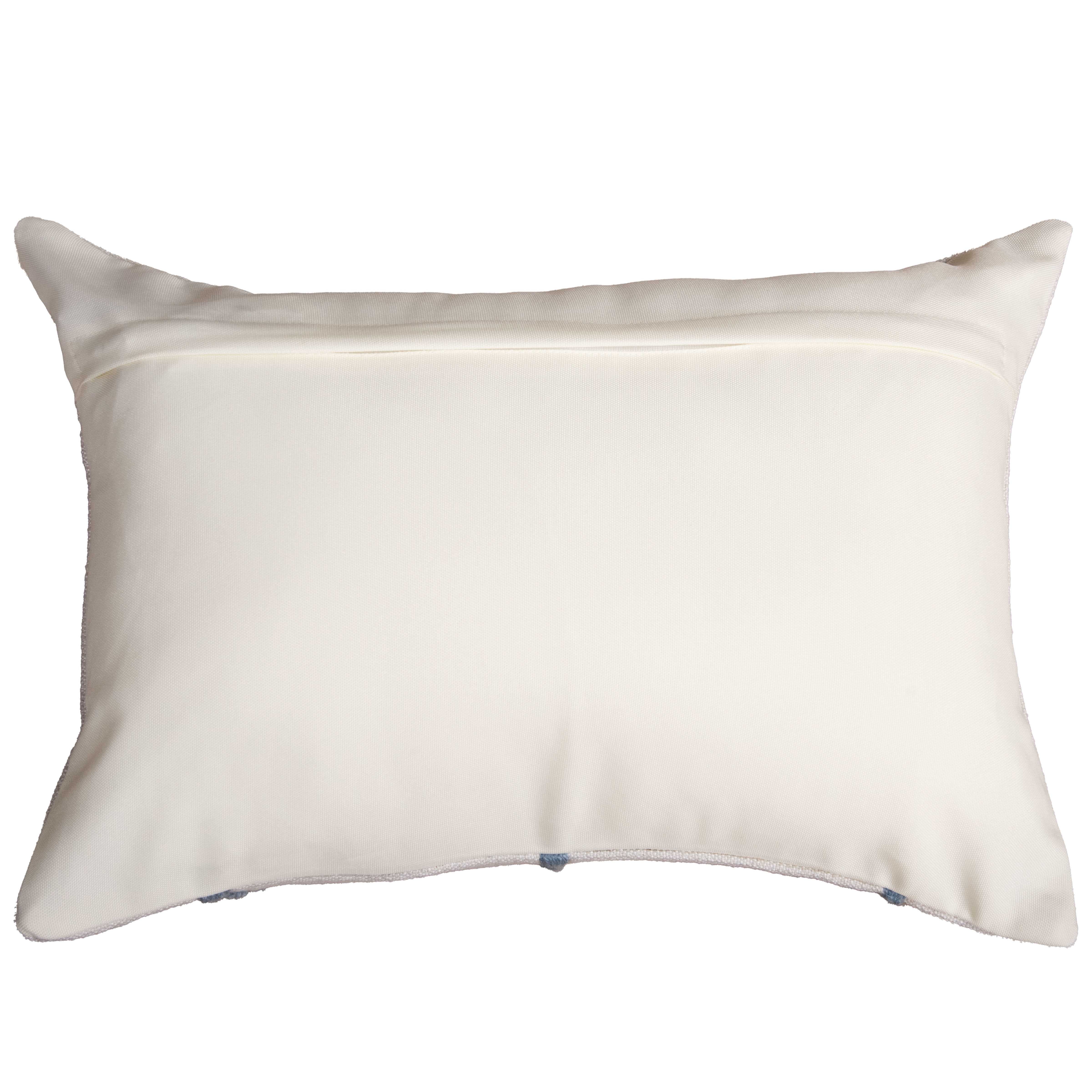 Woven Embroidered Medallion Decorative Throw Pillow