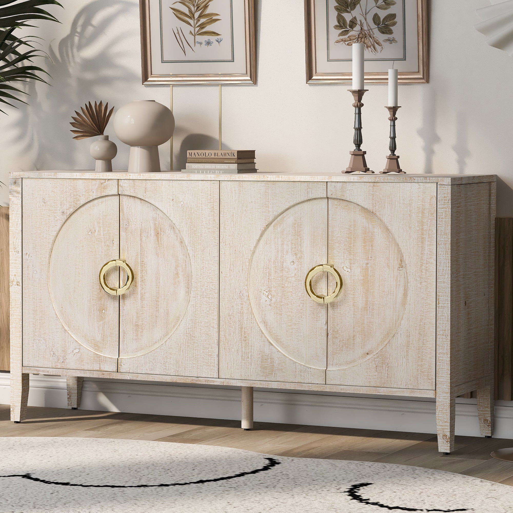 Sophisticated Cabinet with Textured Finish