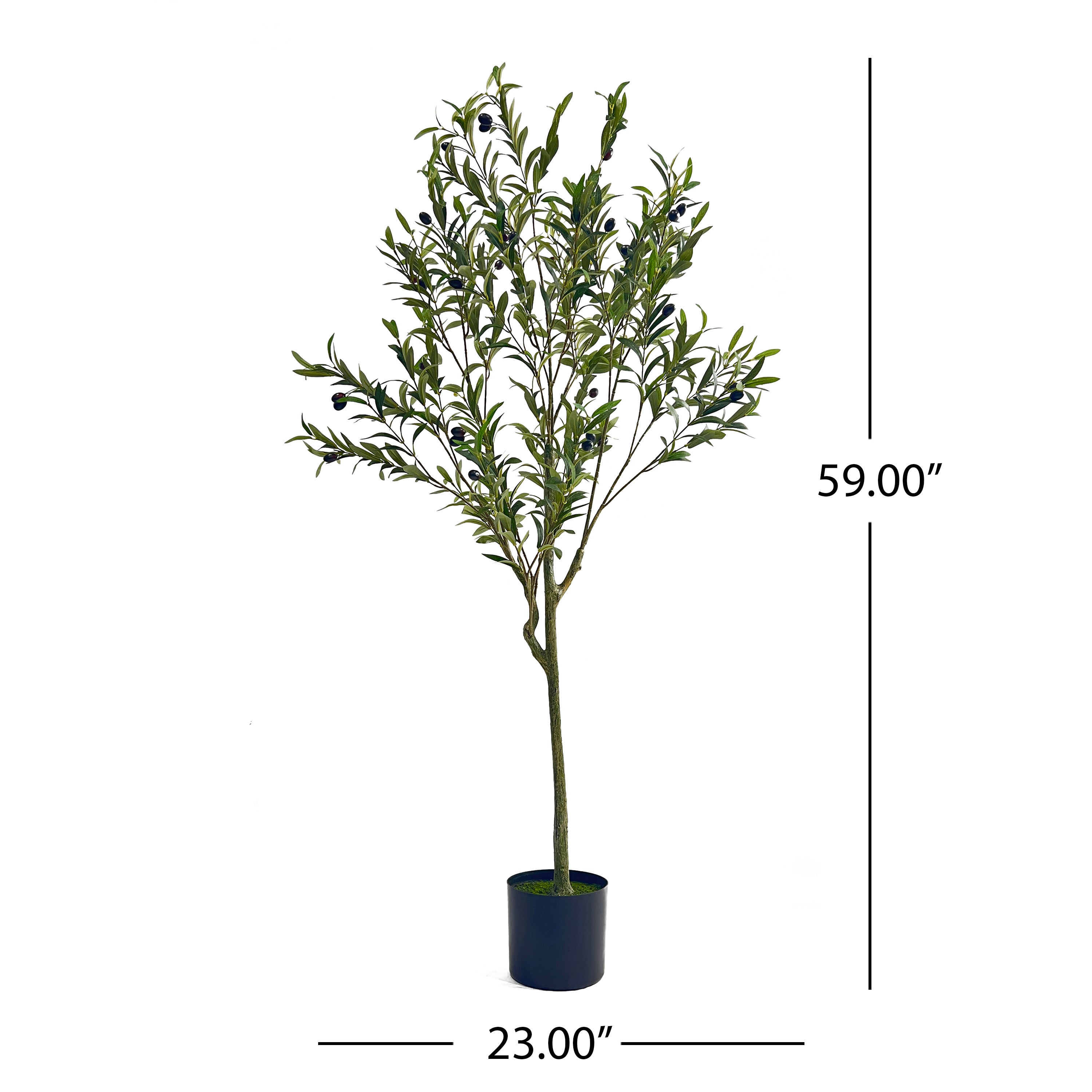 59" Artificial Olive Tree