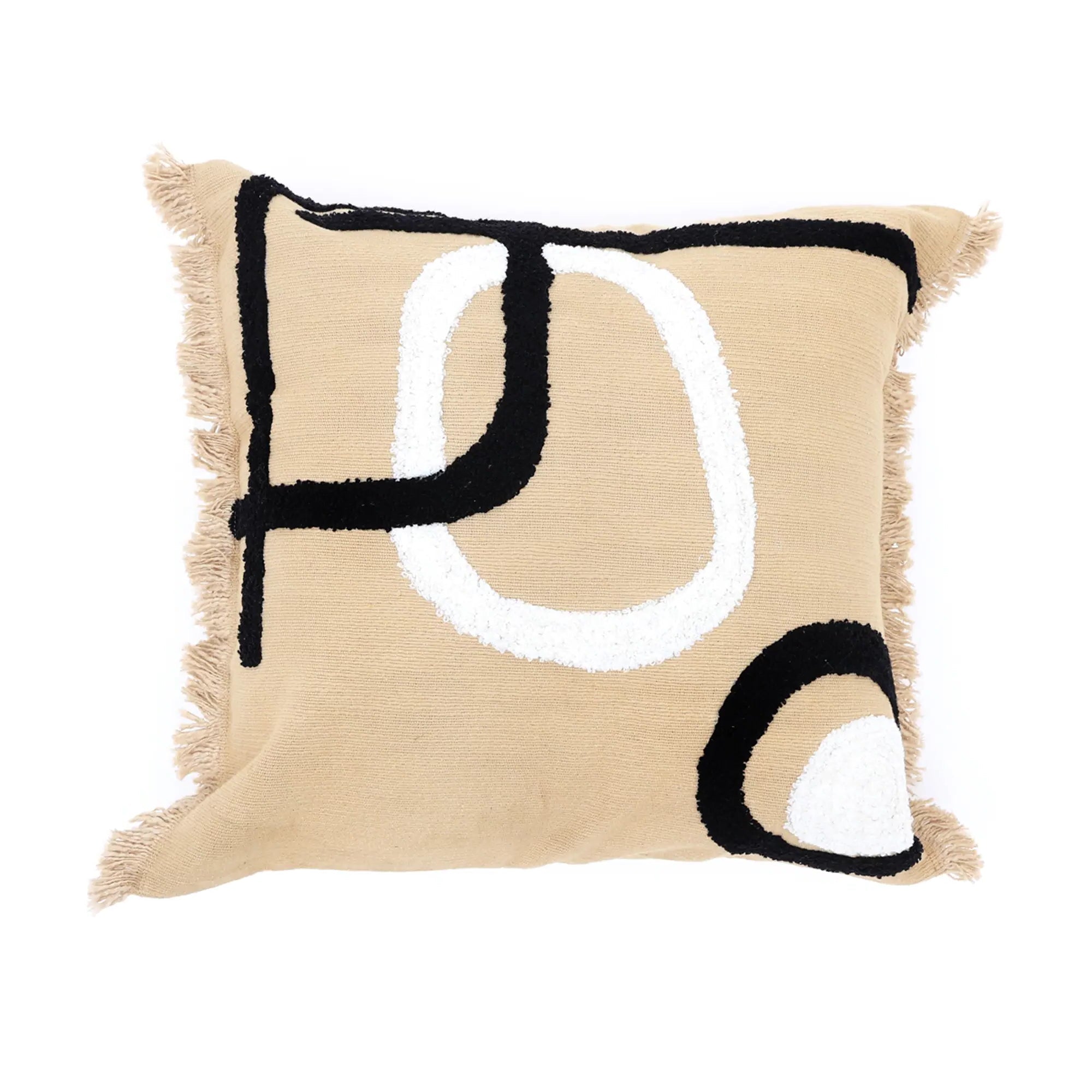 Tufted Cotton Slub Pillow