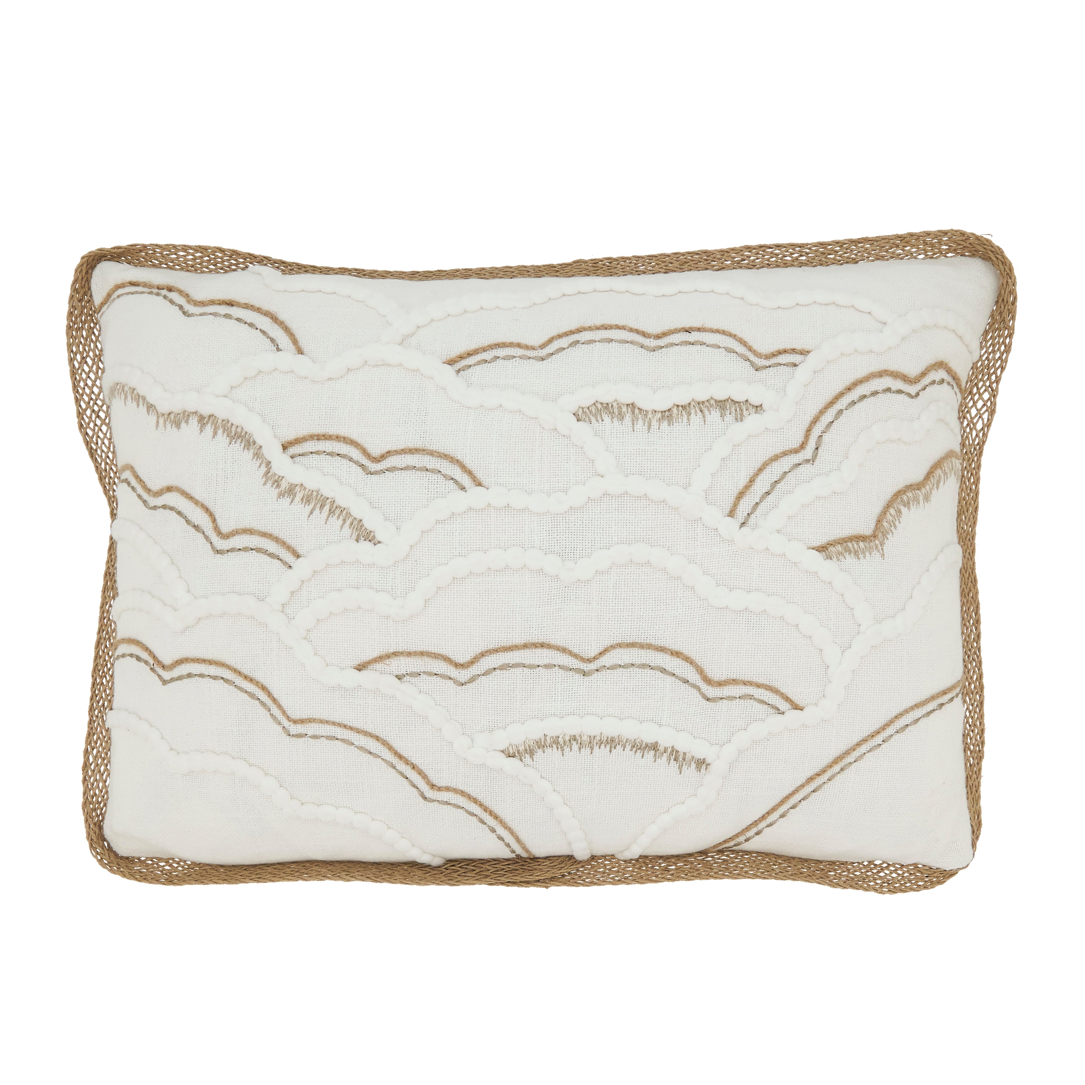 Scallop Shell Serenity Poly Filled Throw Pillow