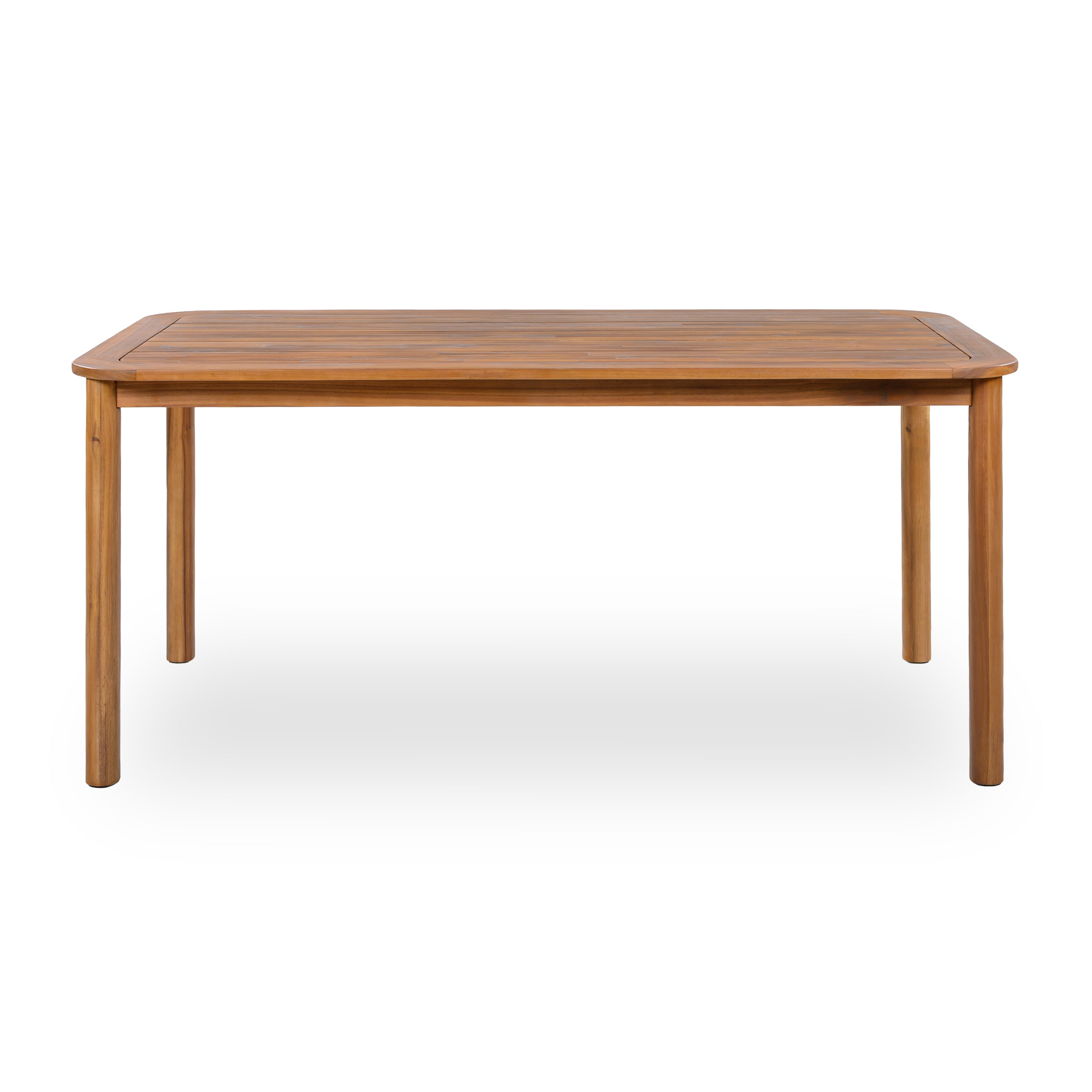 Modern 6-Person Acacia Wood Dining Table