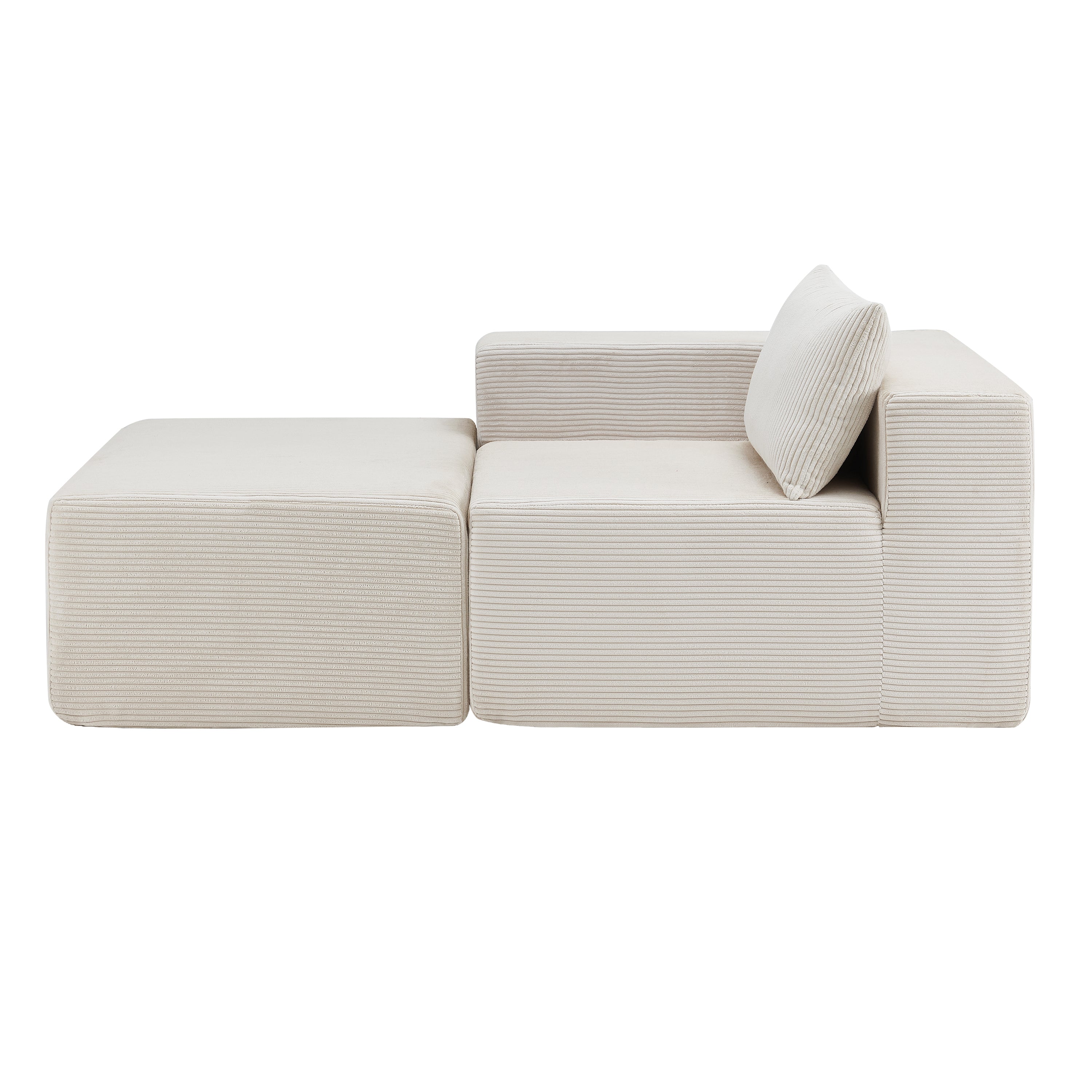 107" Compressed Sectional Sofa