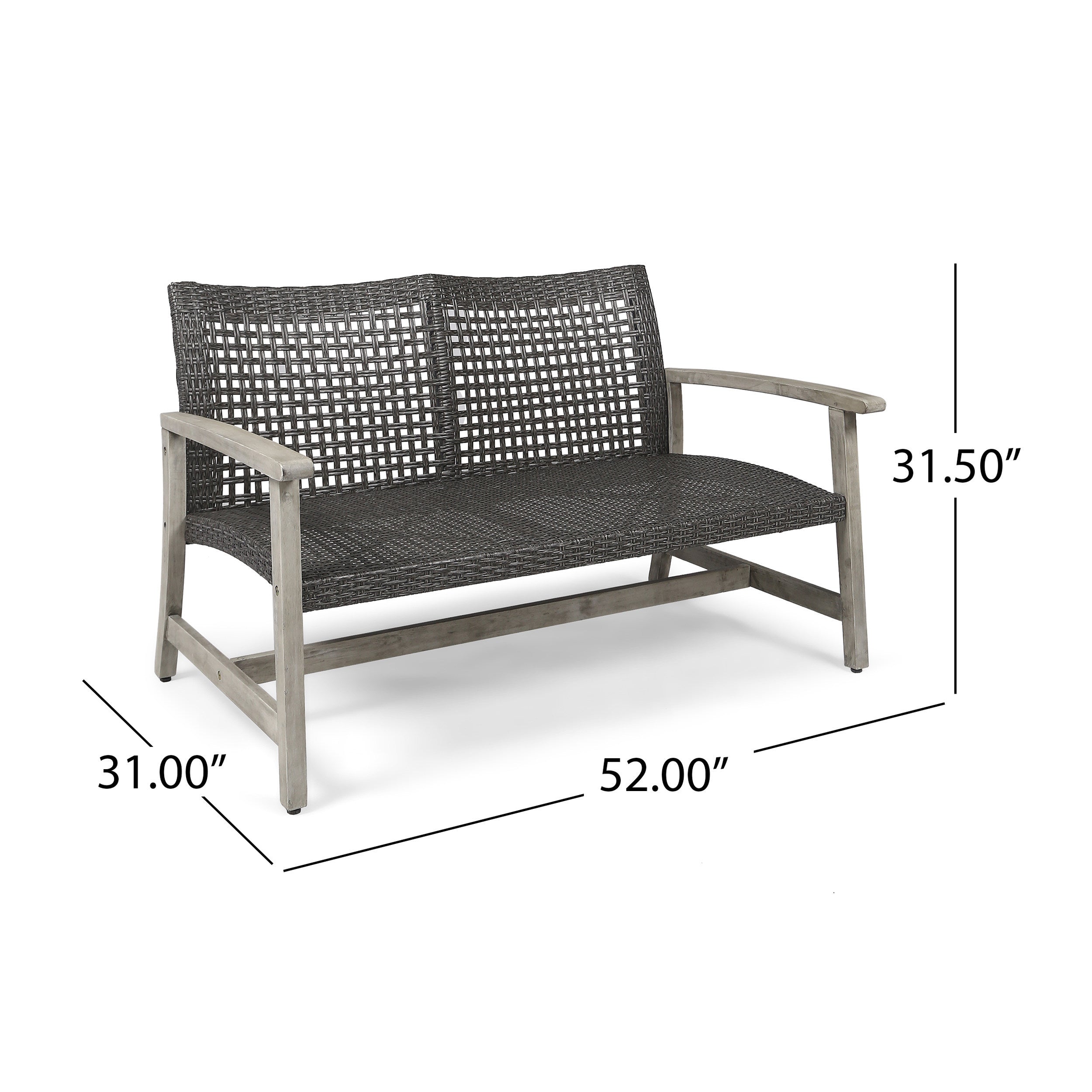 Hampton Outdoor Rattan Loveseat