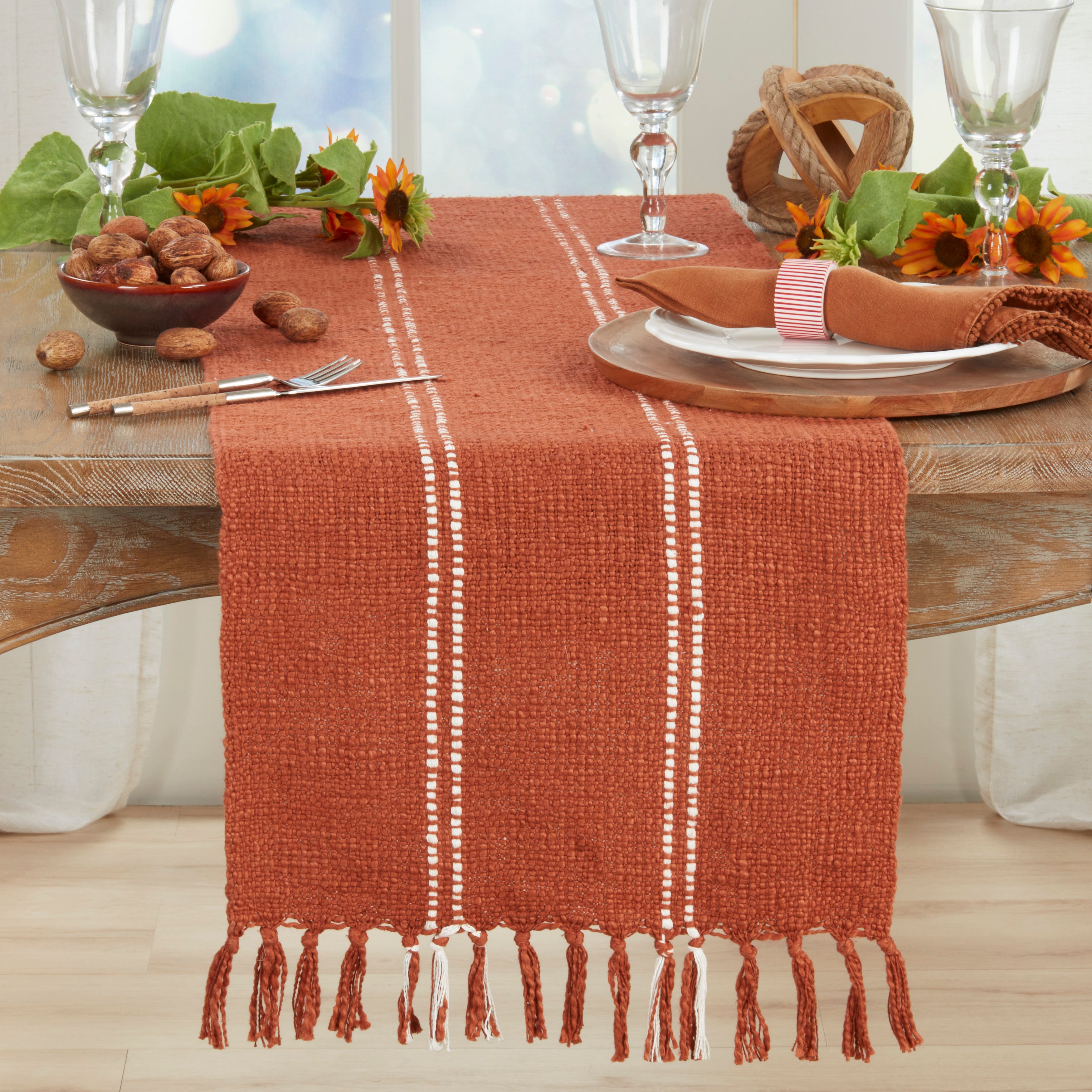 Stitched Line Table Runner