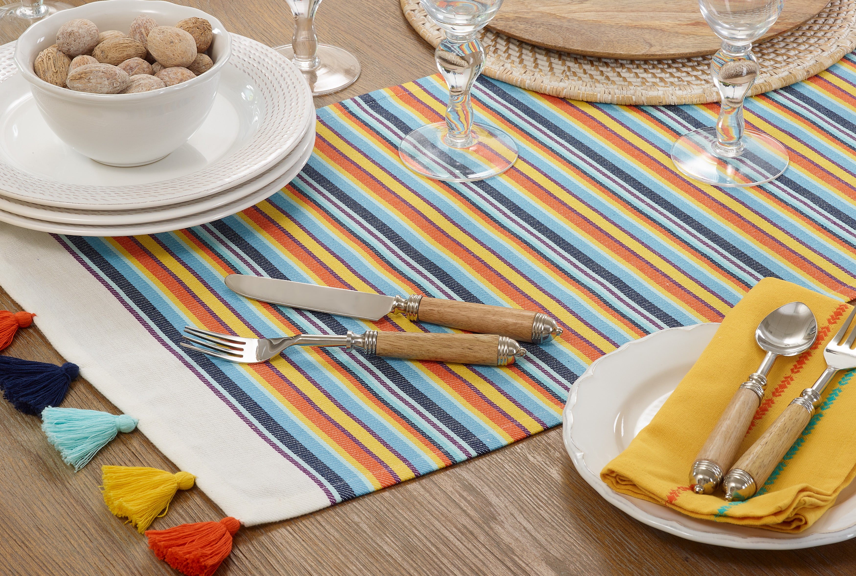 Color Splash Table Runner