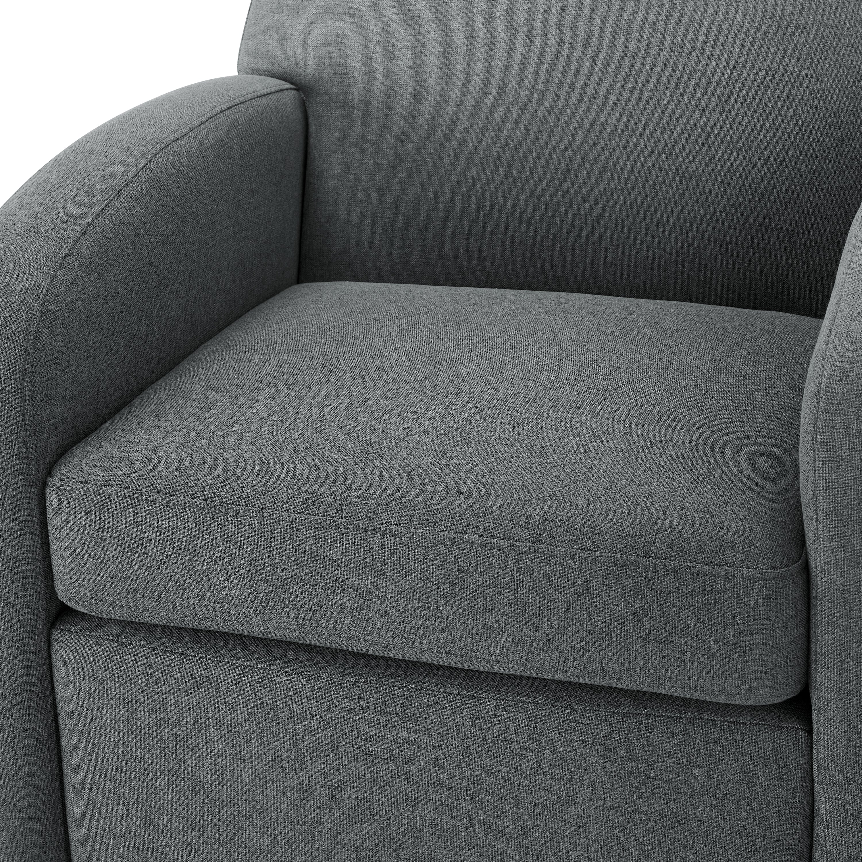 Edie Modern Round Back Swivel Accent Chair
