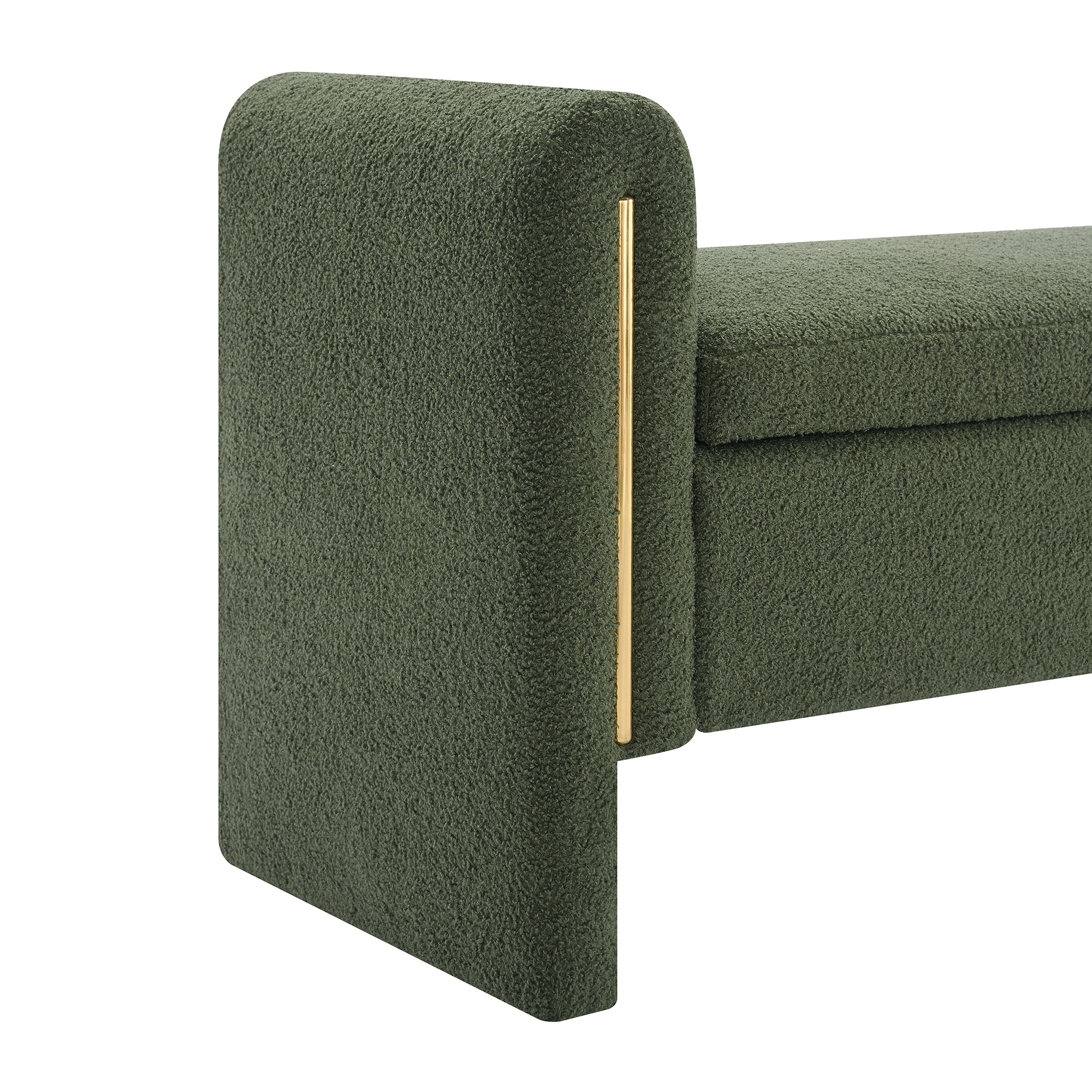 Modern Teddy Bench with Arms and Storage