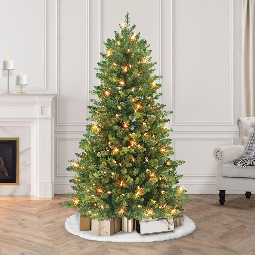 4.5-ft-Pre-lit-Slim-Westford-Spruce-Artificial-Christmas-Tree-with-Clear-Lights-Metal-Stand-Christmas-Trees