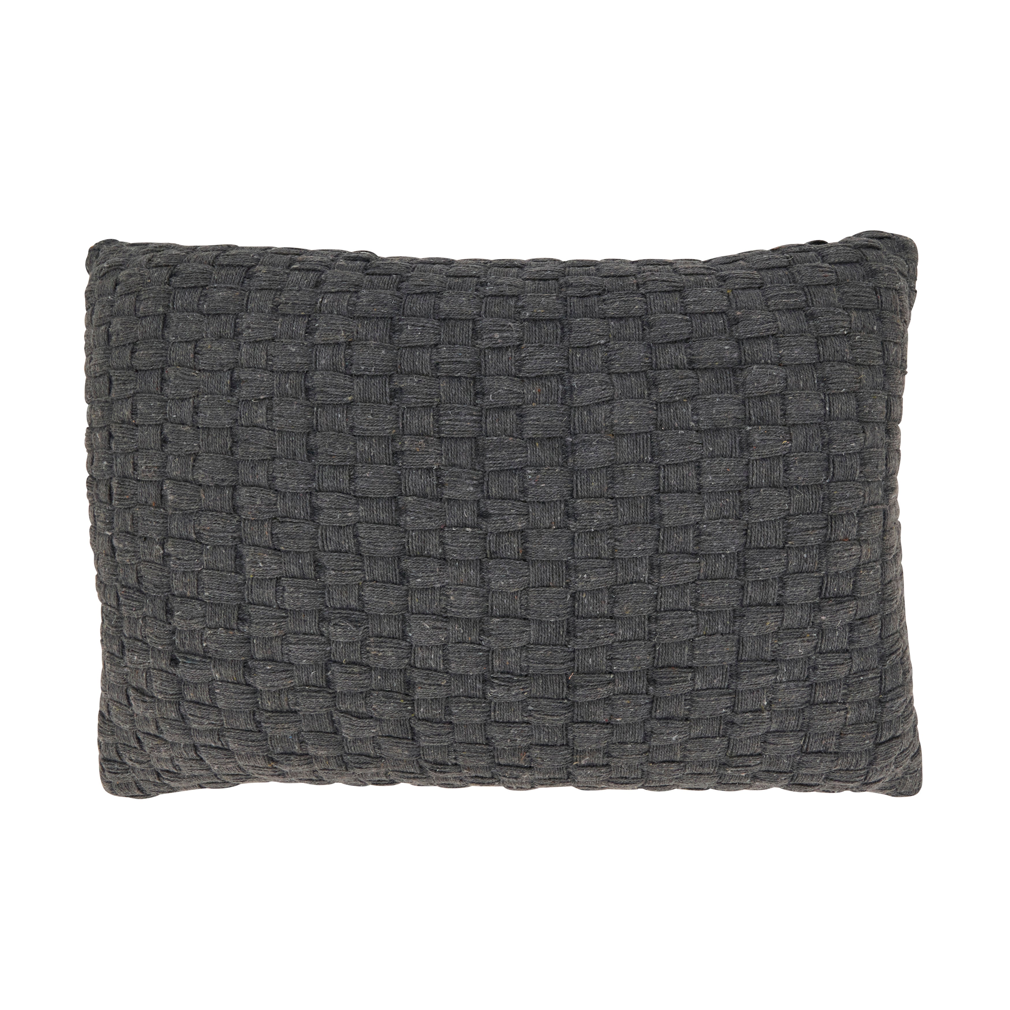 Textured Waffle Weave Poly Filled Pillow