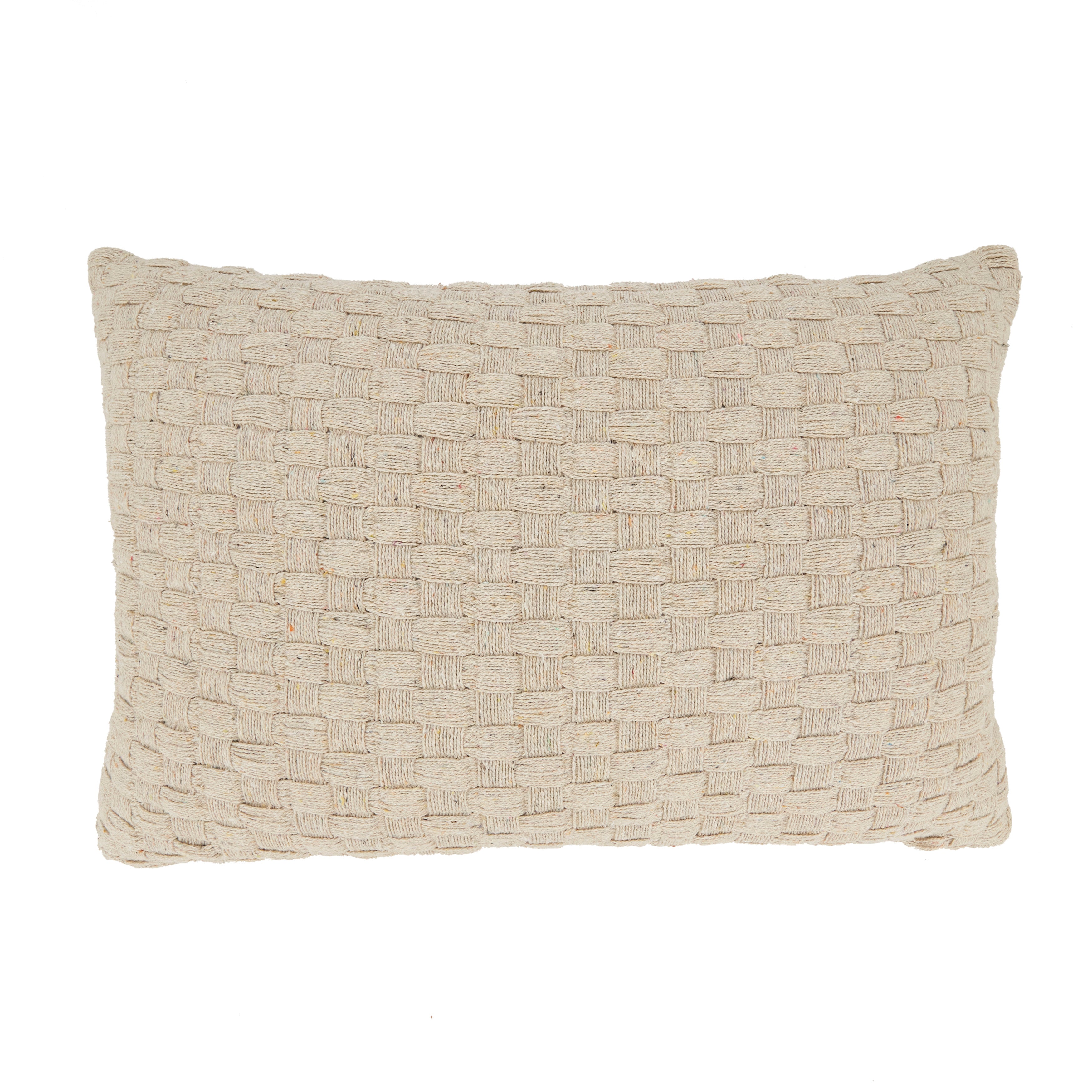 Textured Waffle Weave Poly Filled Pillow