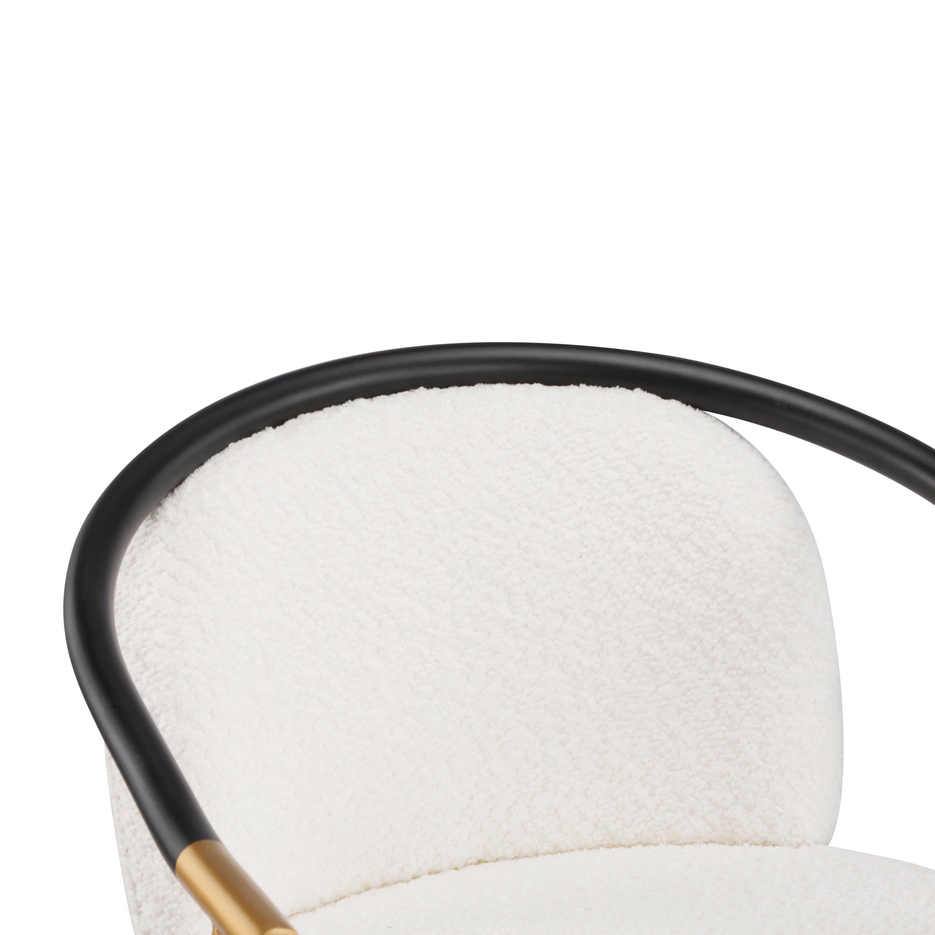 Hawthorn Upholstered Counter Stool with Metal Frame, Set of 2