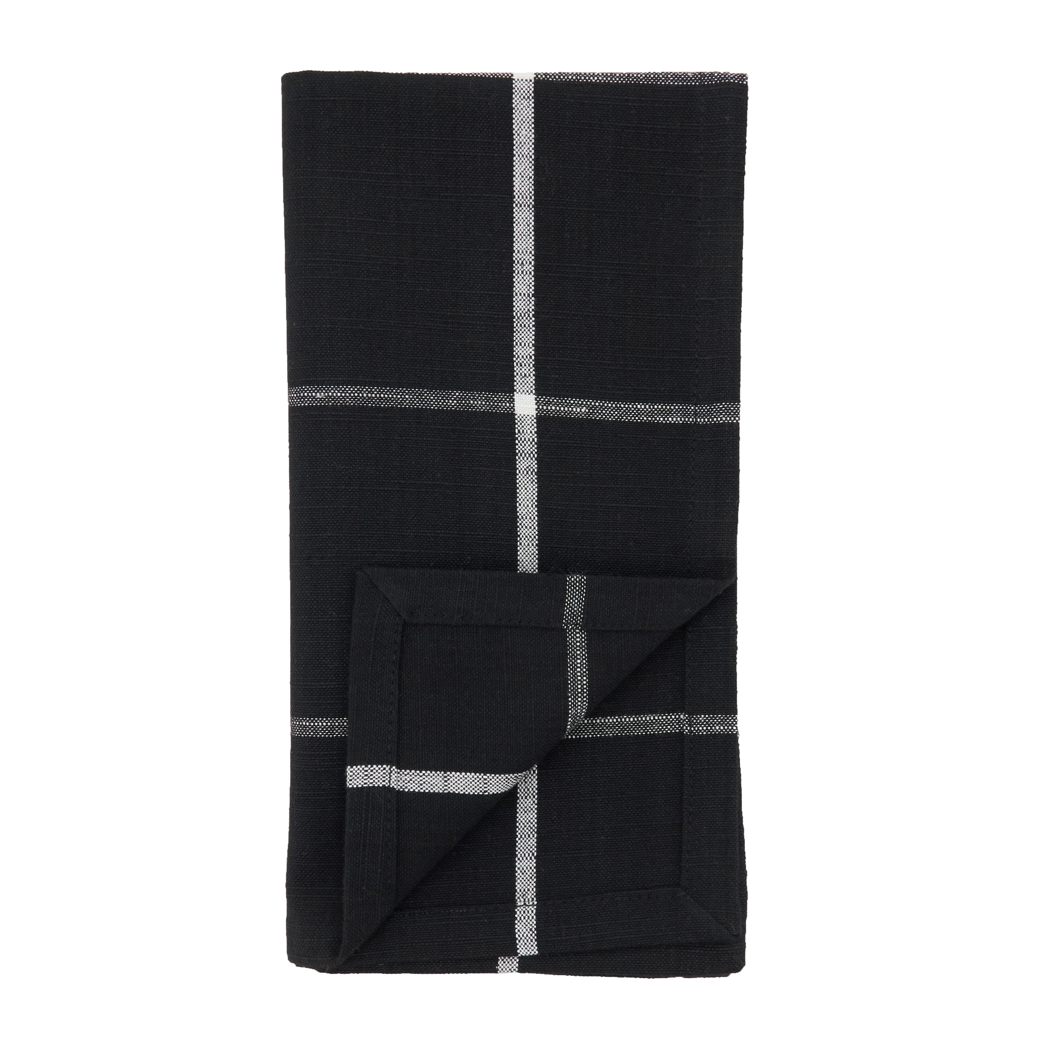 Windowpane Plaid Table Napkin, Set of 4