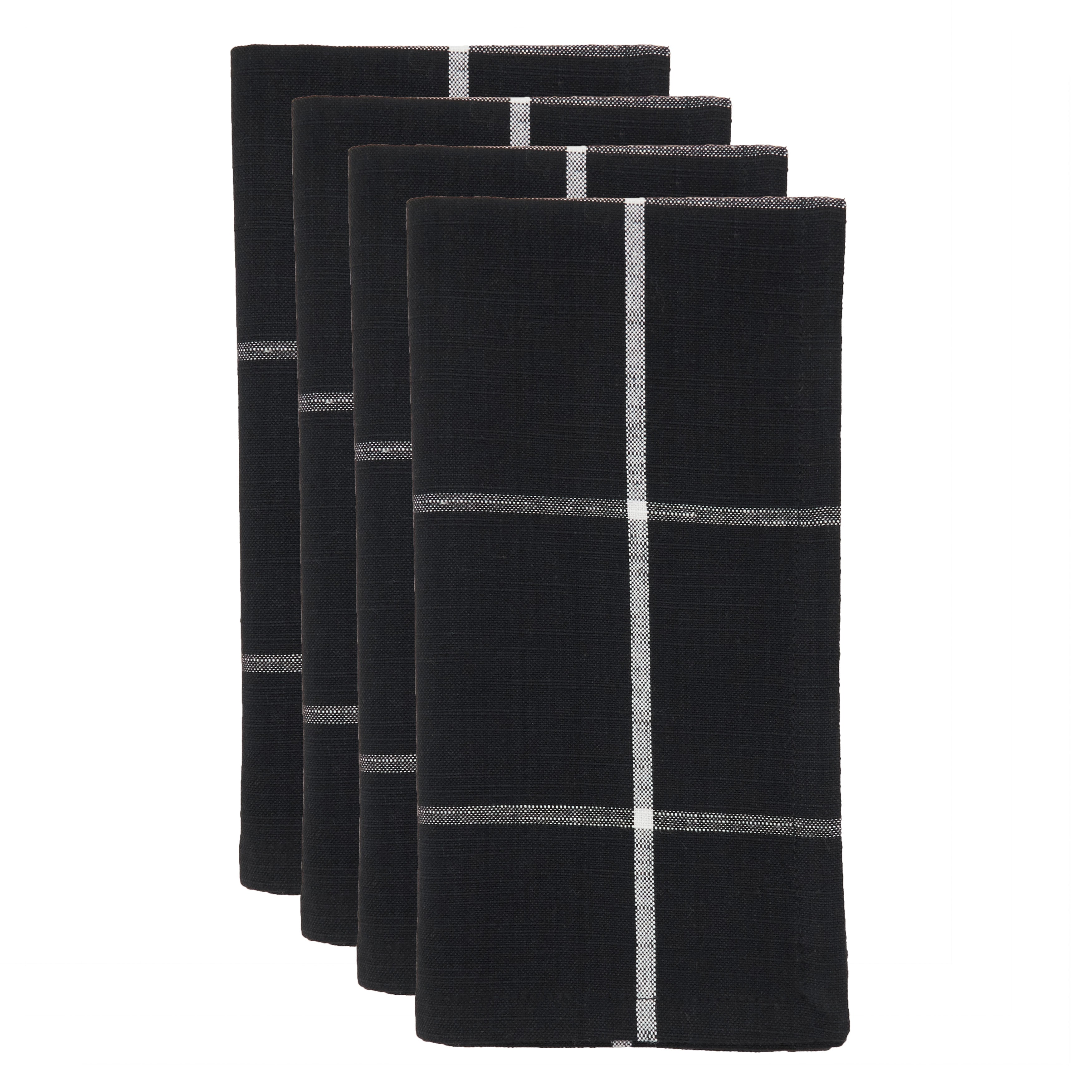 Windowpane Plaid Table Napkin, Set of 4