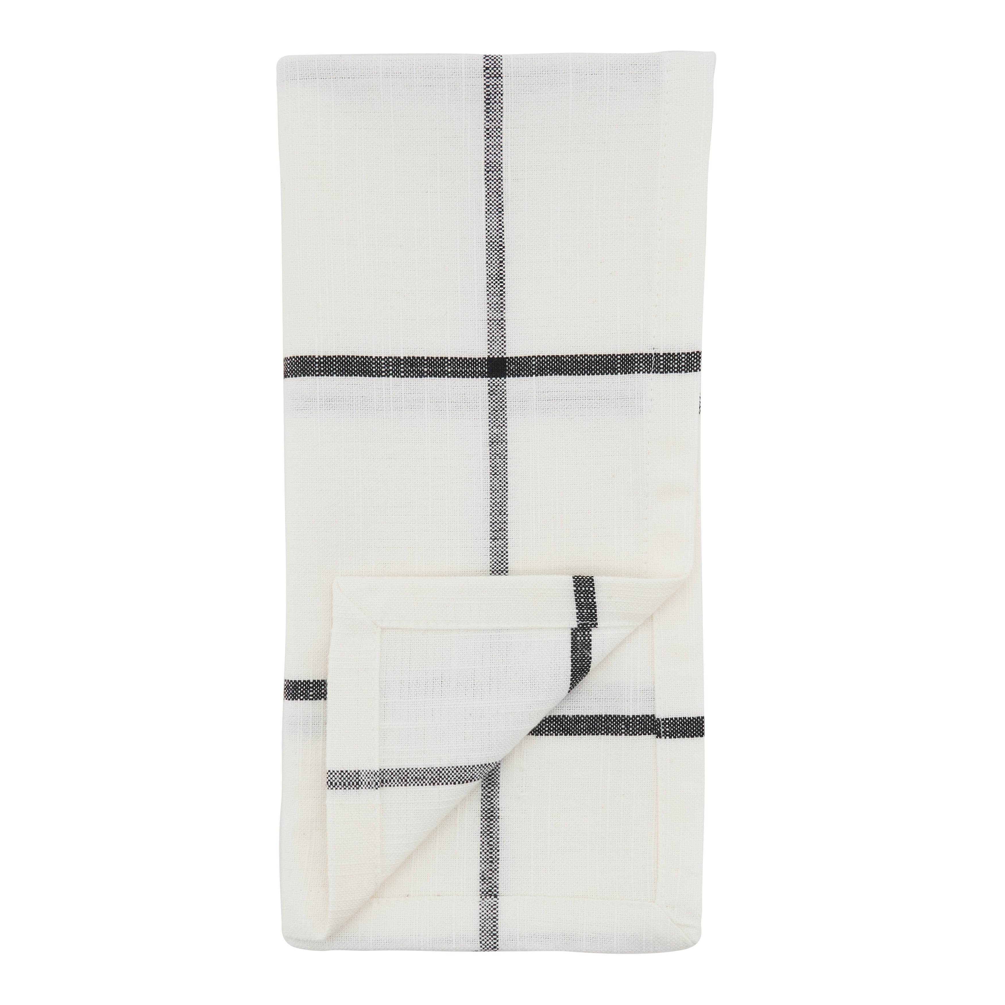 Windowpane Plaid Table Napkin, Set of 4