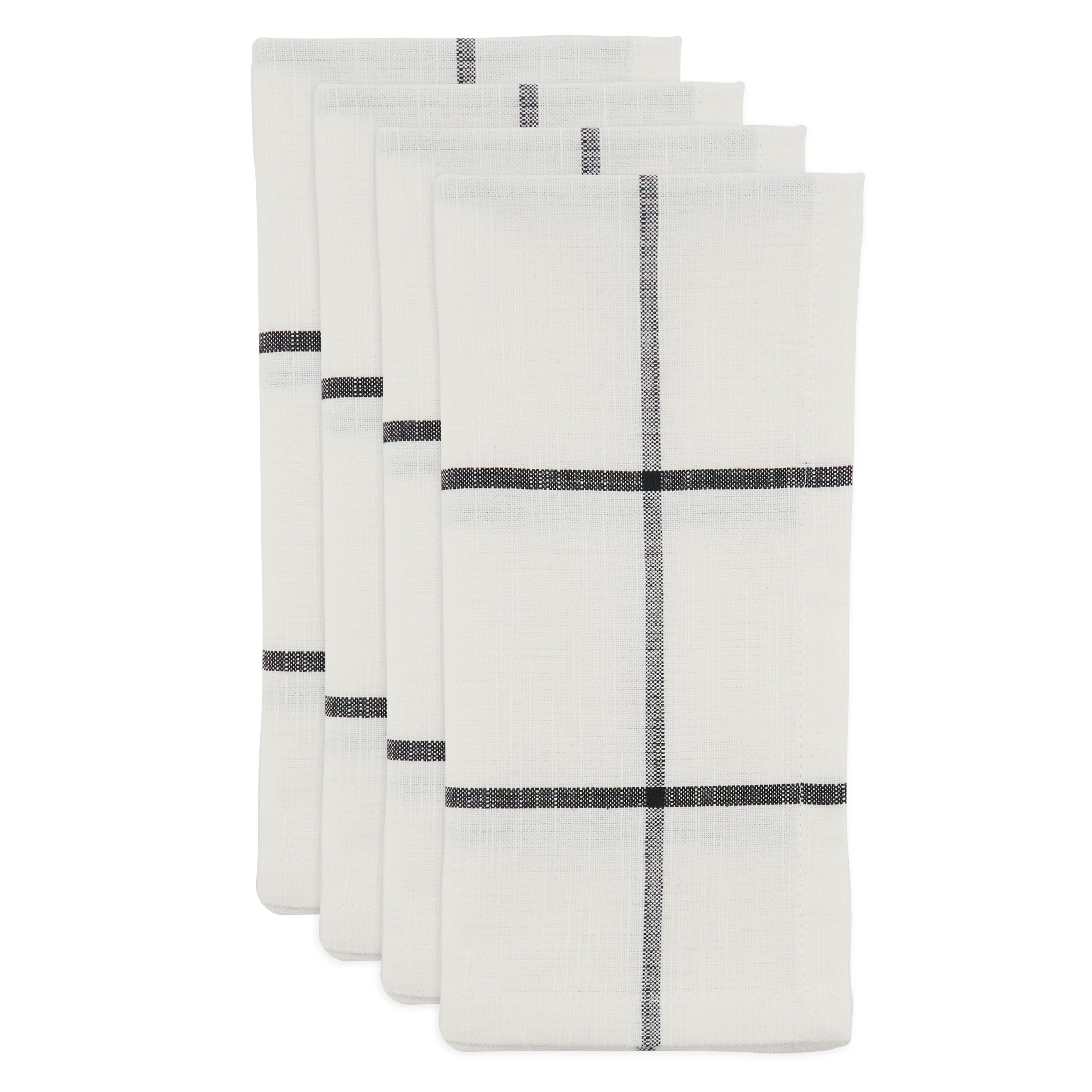 Windowpane Plaid Table Napkin, Set of 4