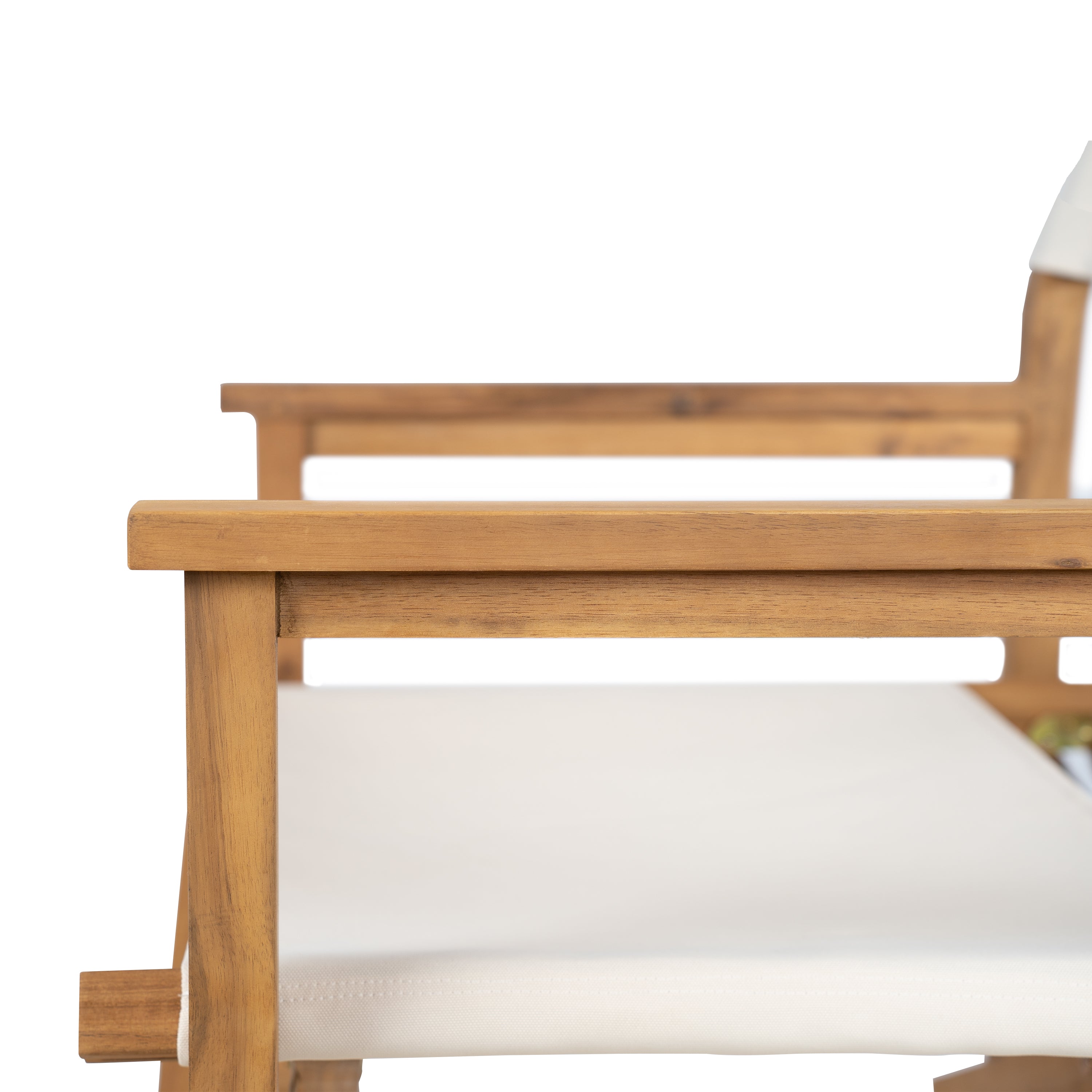 Outdoor Acacia Wood Barstool, Set of 2