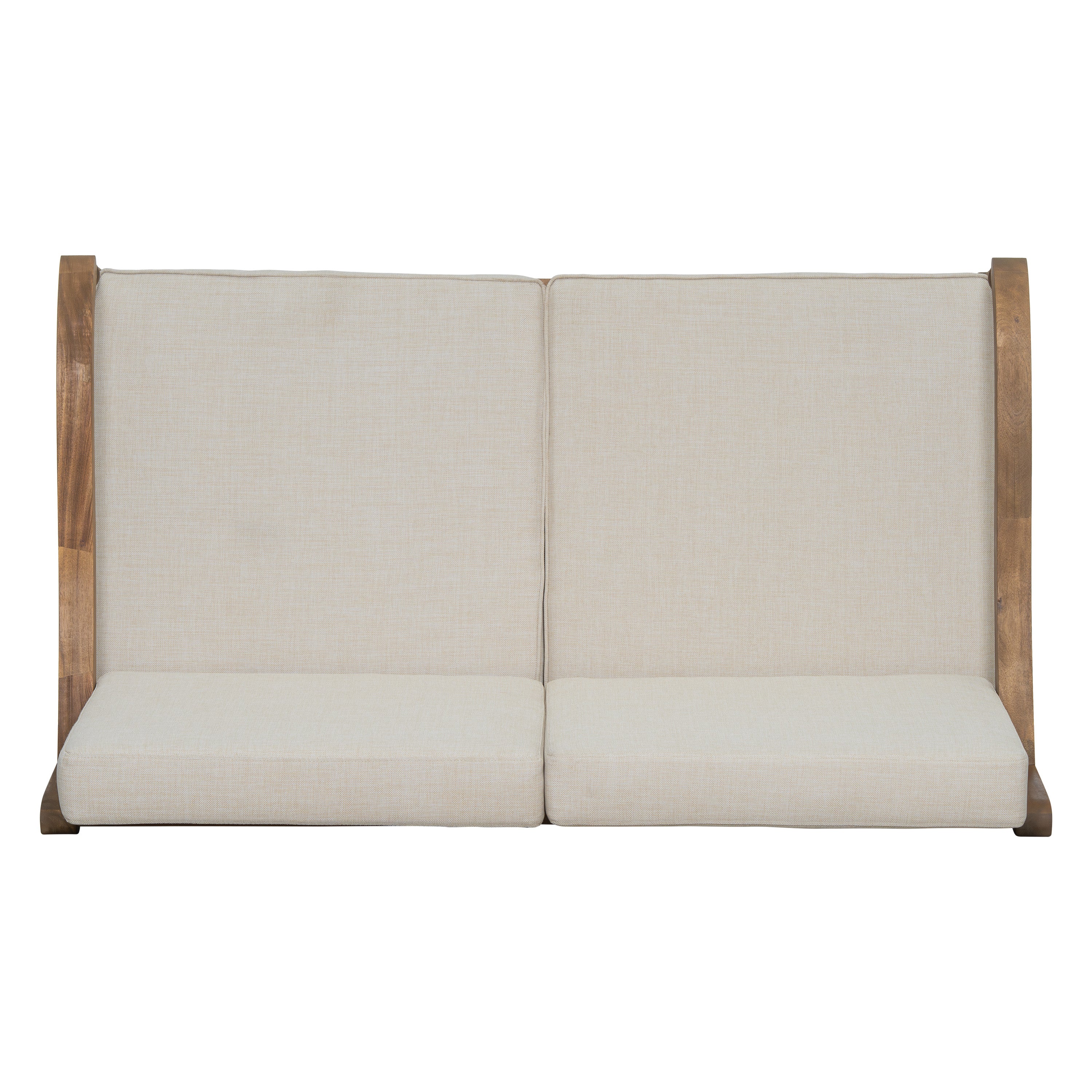 Islewood Acacia Wood Outdoor Loveseat with Cushions