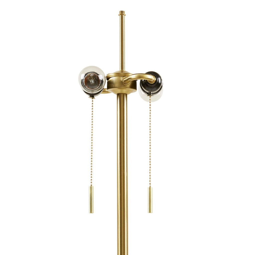 Floor lamp with Faux Marble Base and Pull Chain Switch