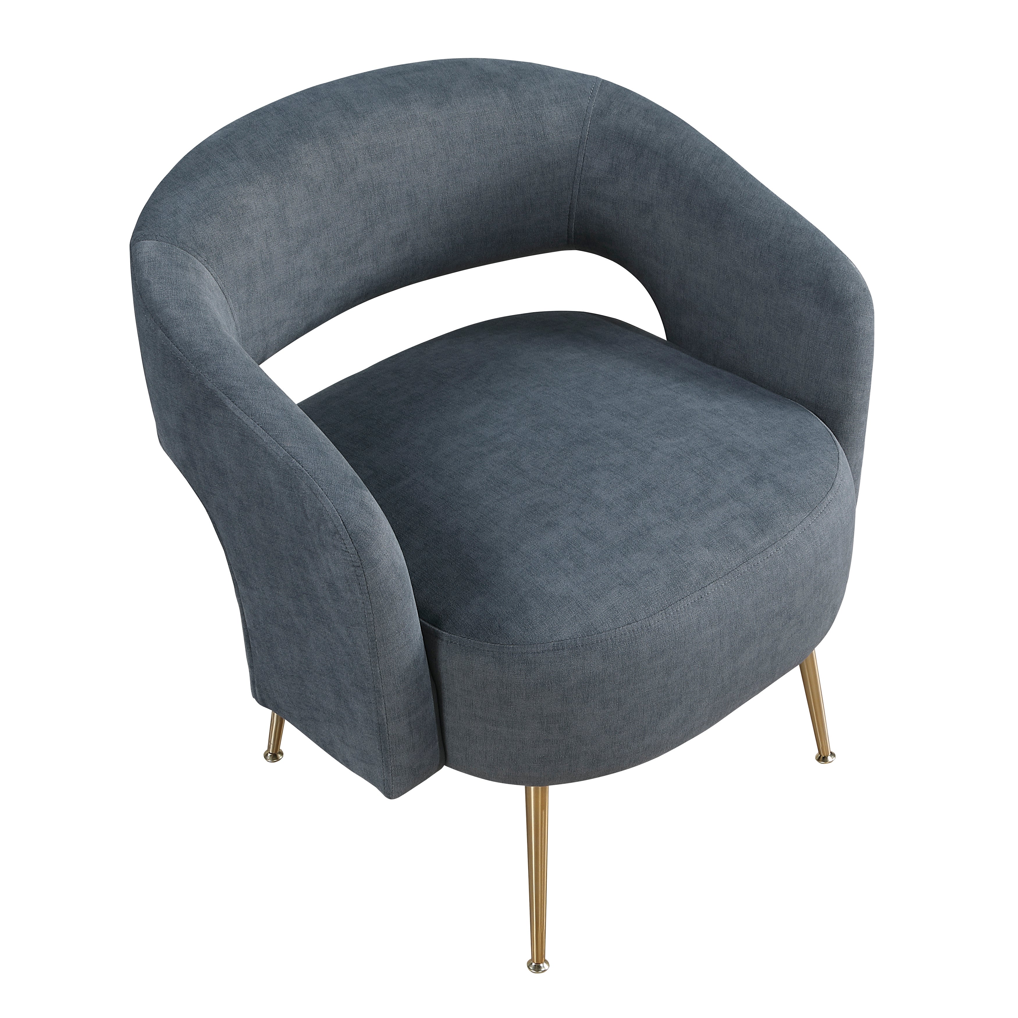 Modern Dark Green Soft Velvet Accent Chair Plush Foam Comfort Upholstery Gold Finish Legs Luxurious Living Room Furniture 1pc