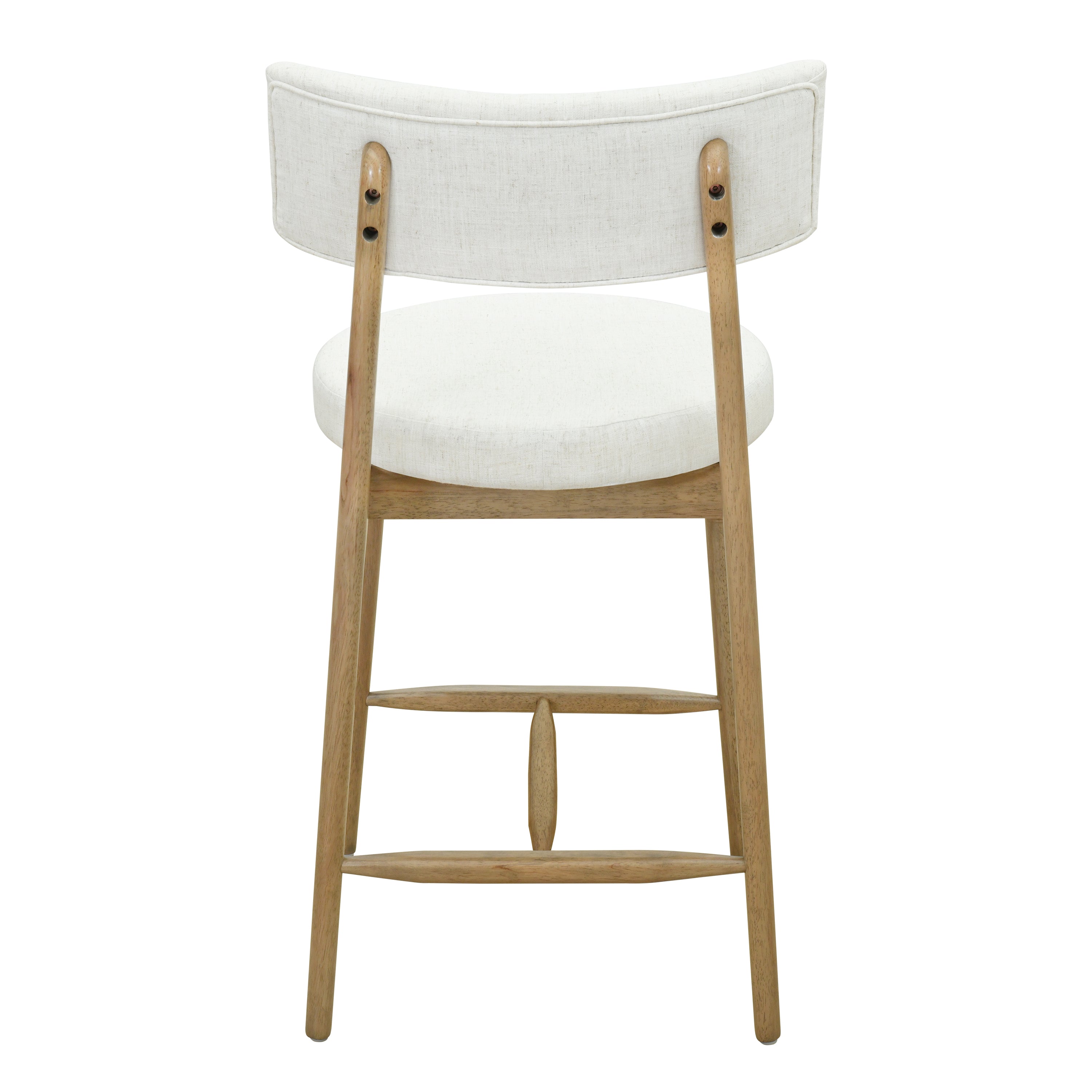 Harveston Mid Century Modern Boucle Upholstered Counter Stools, Set of 2