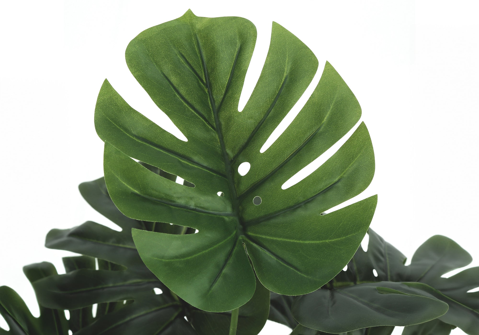24" Tall Artificial Monstera Plant with Black Pot