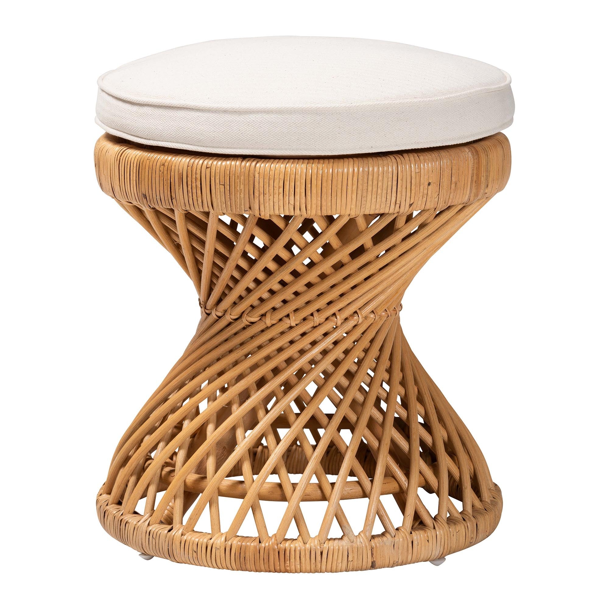 Jolie Rattan Footstool