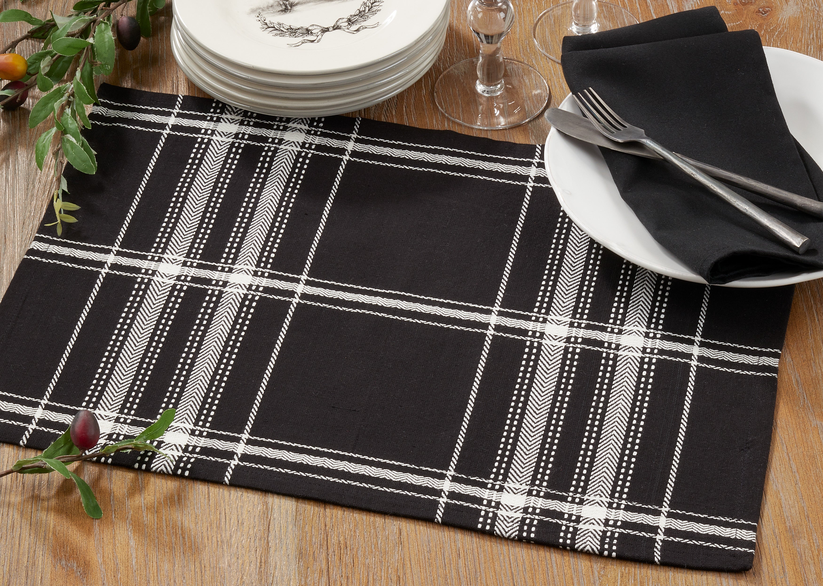 Plaid Table Placemat, Set of 4