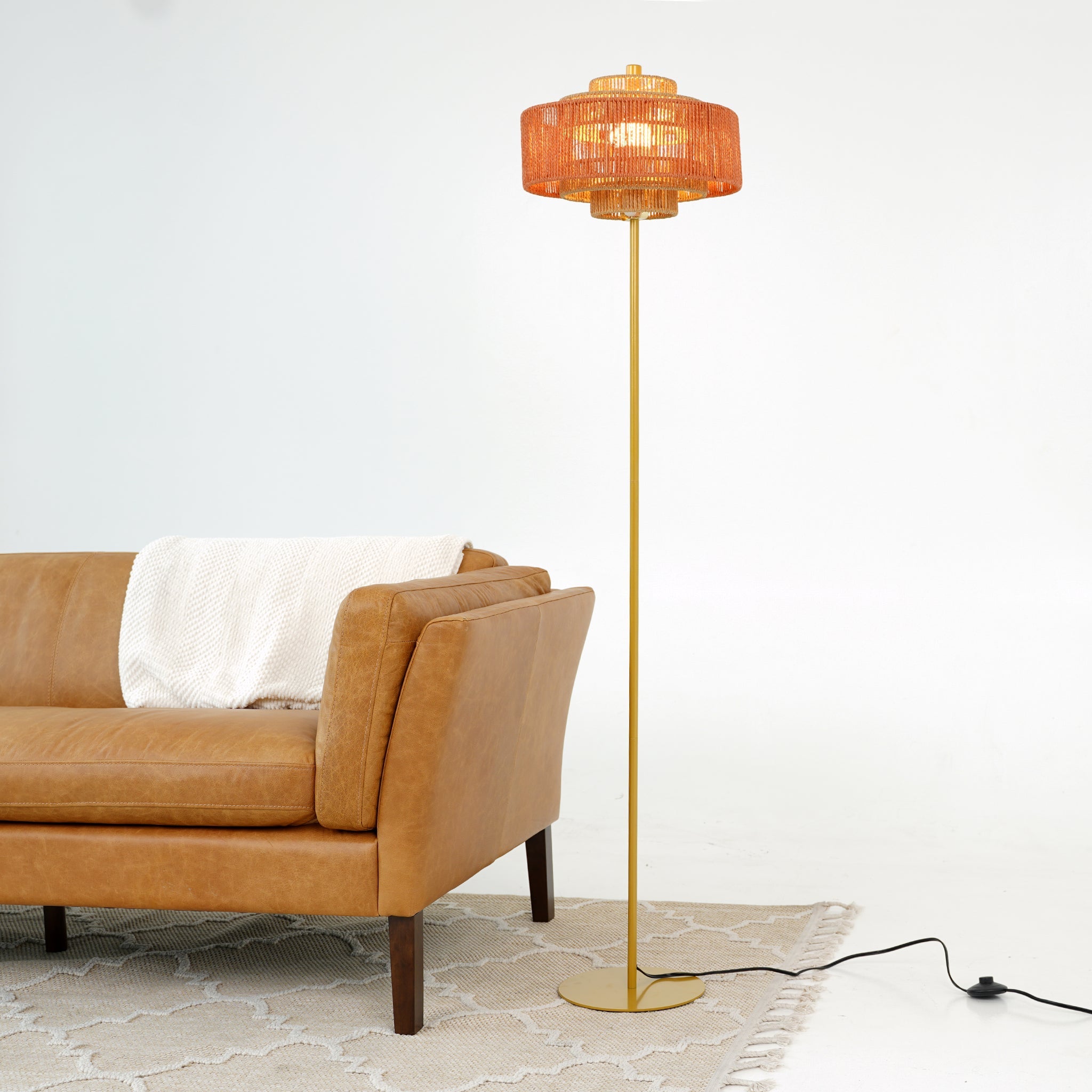 Modern Gold Tripod Floor Lamp
