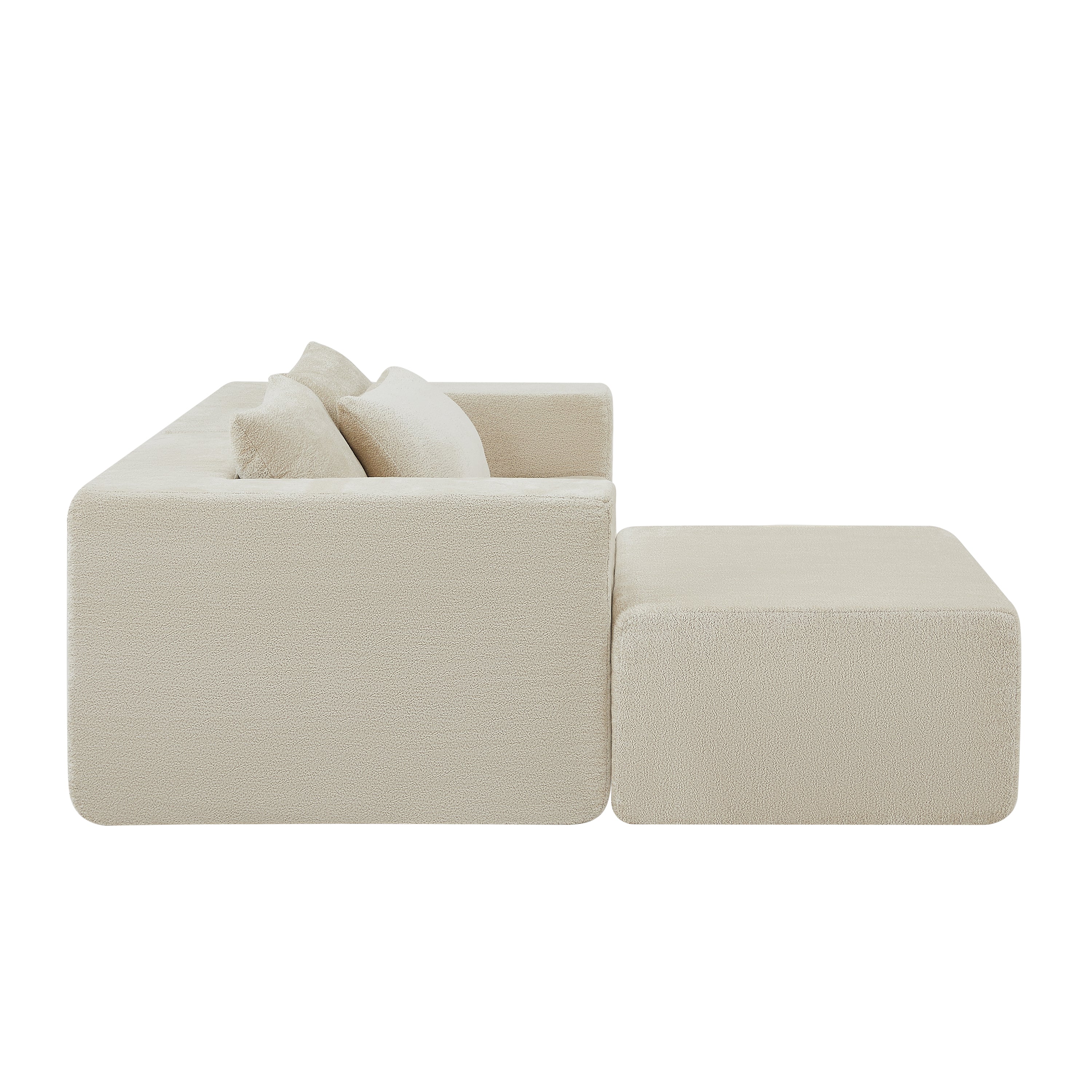 107" Compressed Sectional Sofa