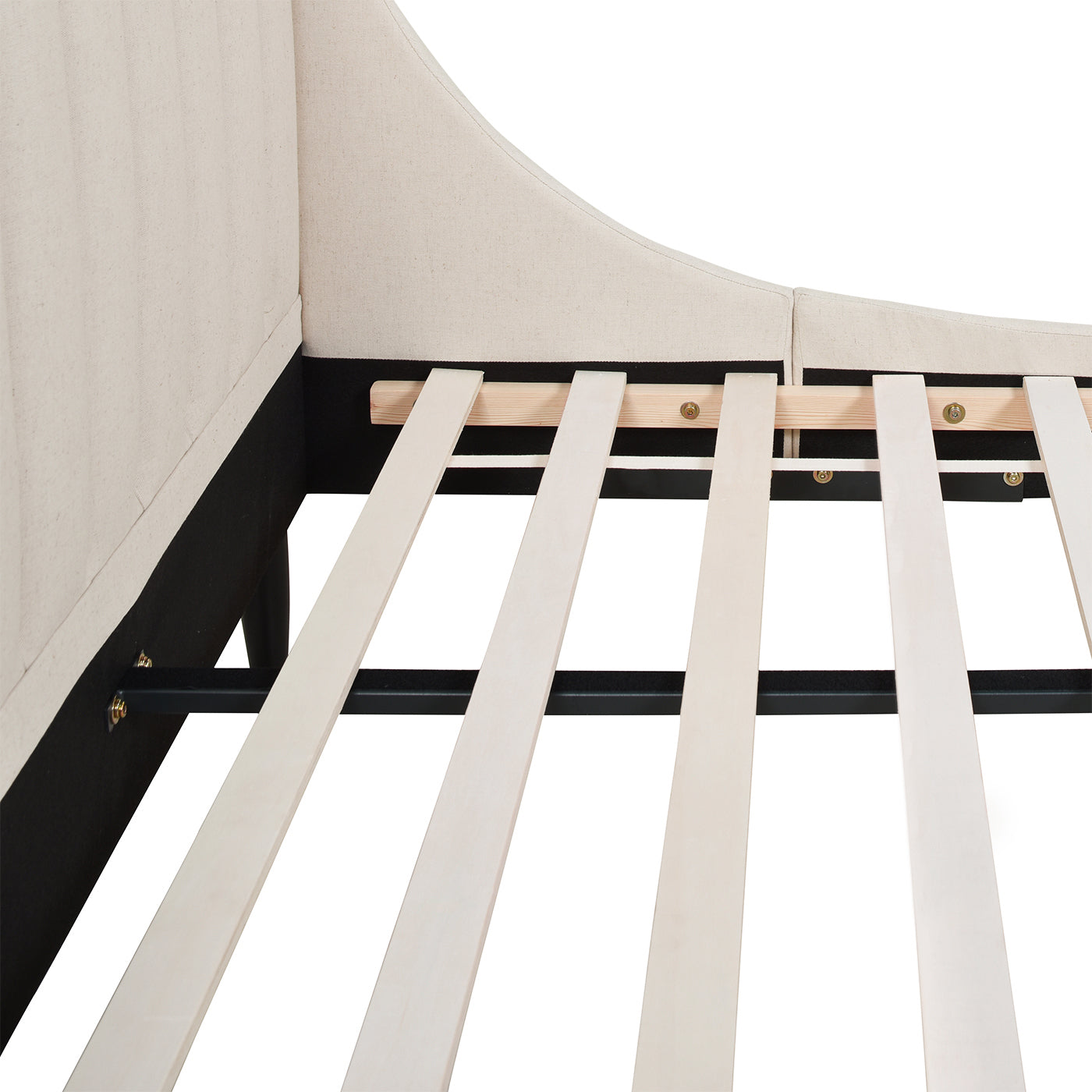 Asphodel Upholstered Platform Bed with Channel Tufted Headboard