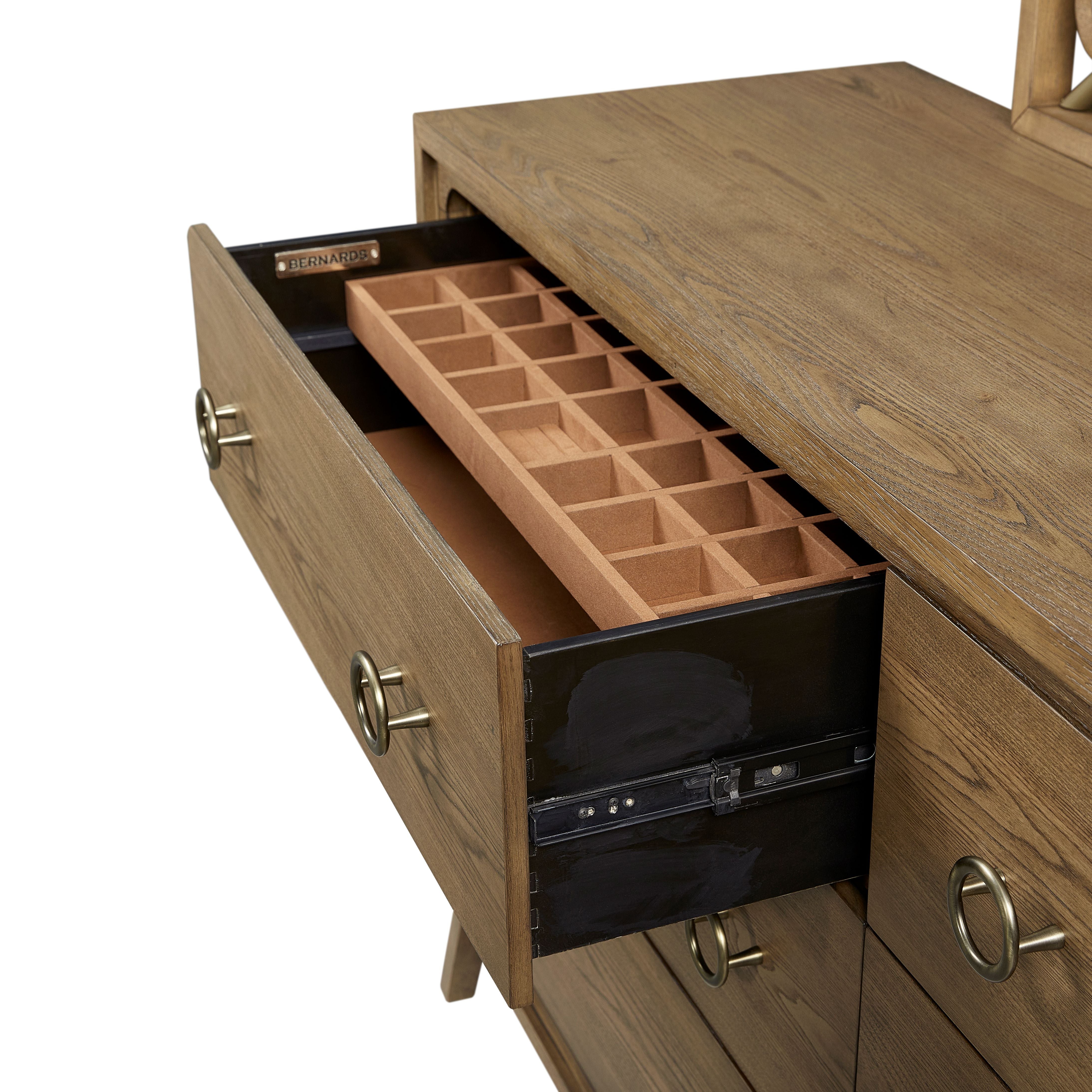 6 Drawer Dresser in Latte Finish
