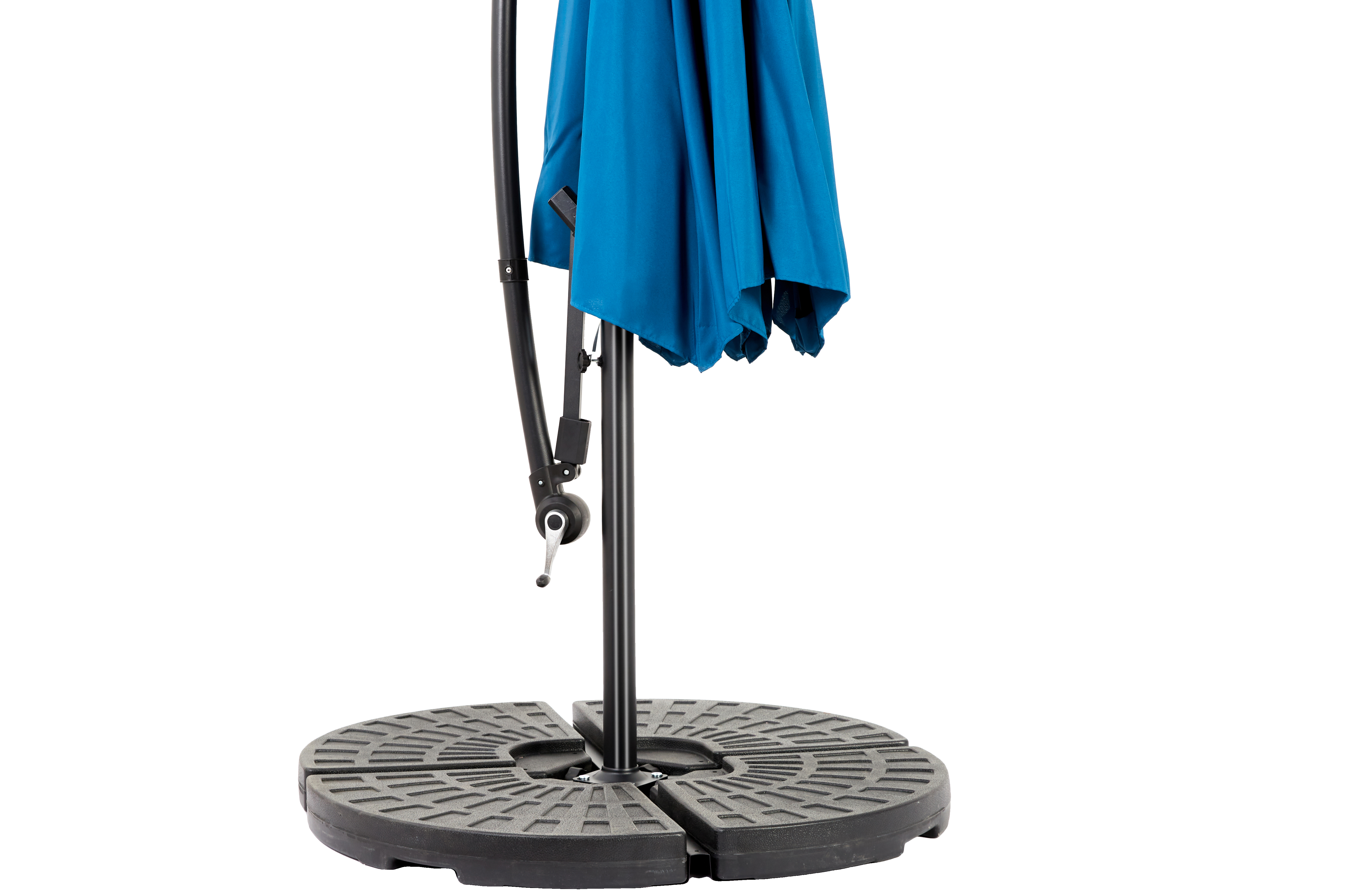 10' Offset Hanging Market Patio Umbrella w/Easy Tilt Adjustment, Base Not Included