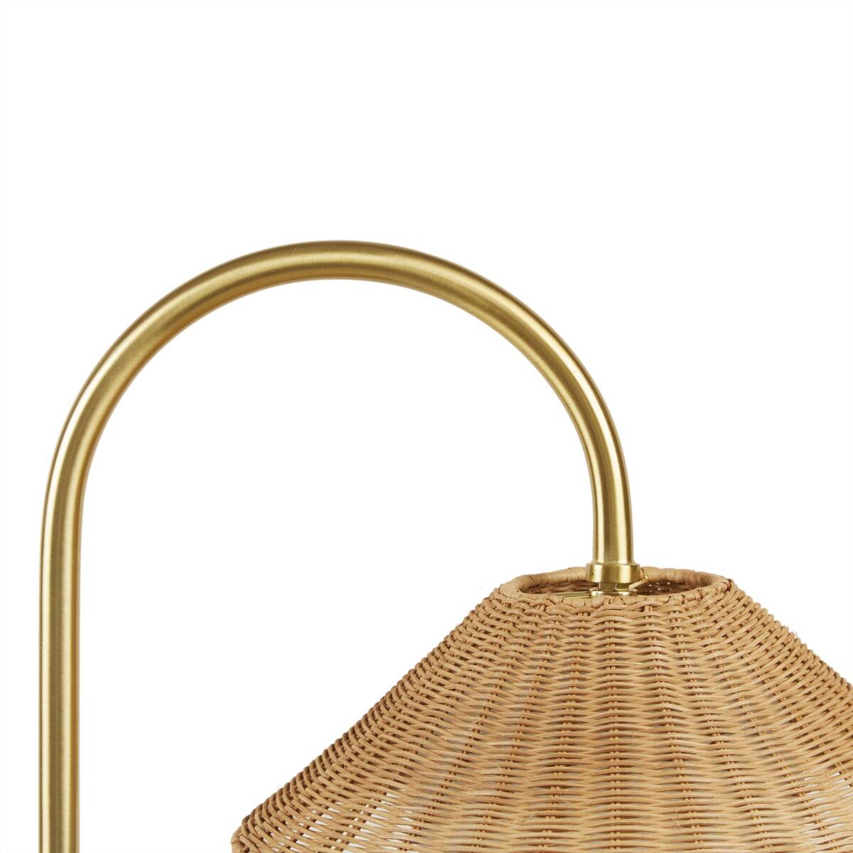 Pier 1 Colander Rattan Weave Shade Floor Lamp