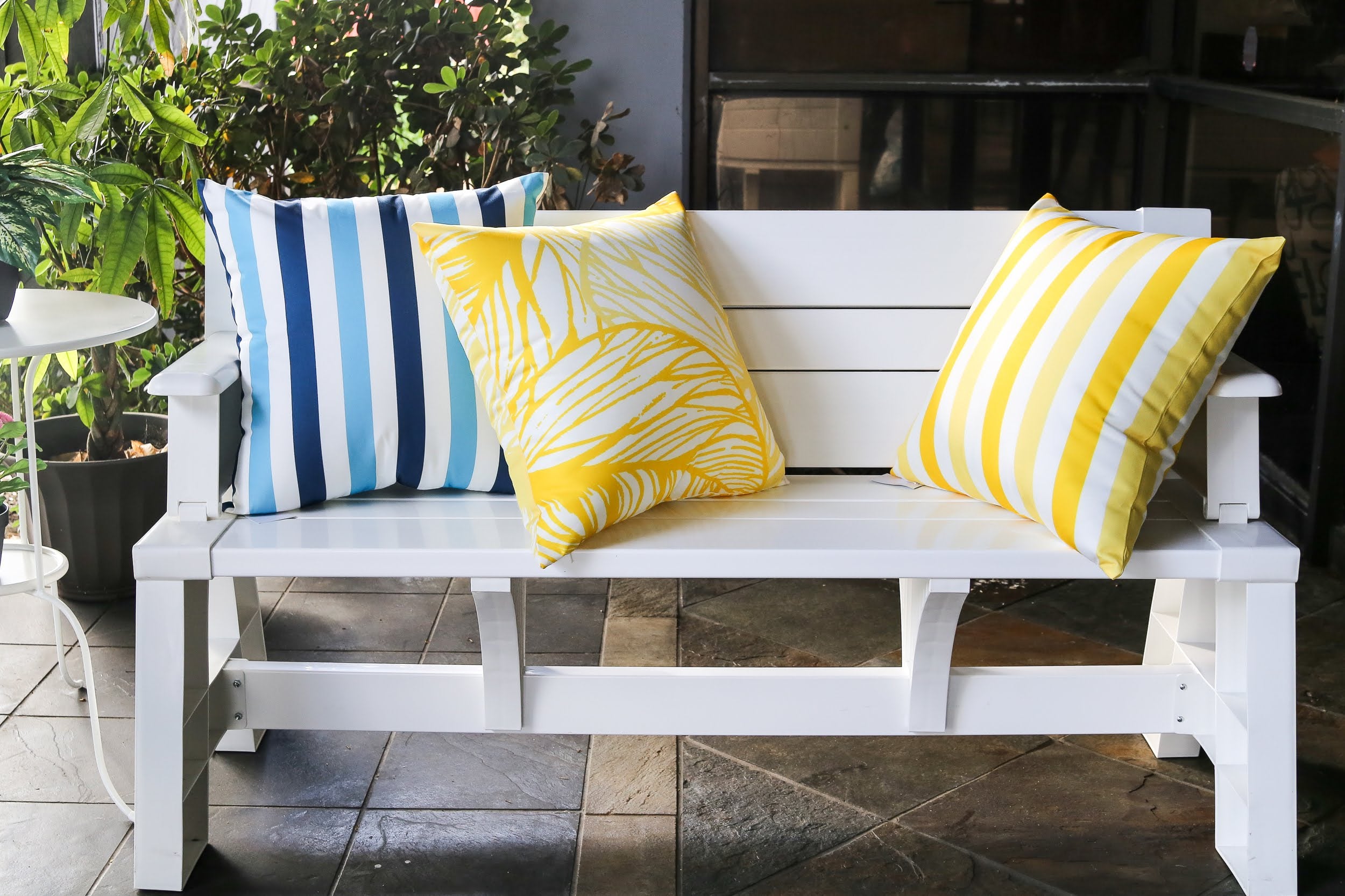 Leaf Vein Outdoor Pillow