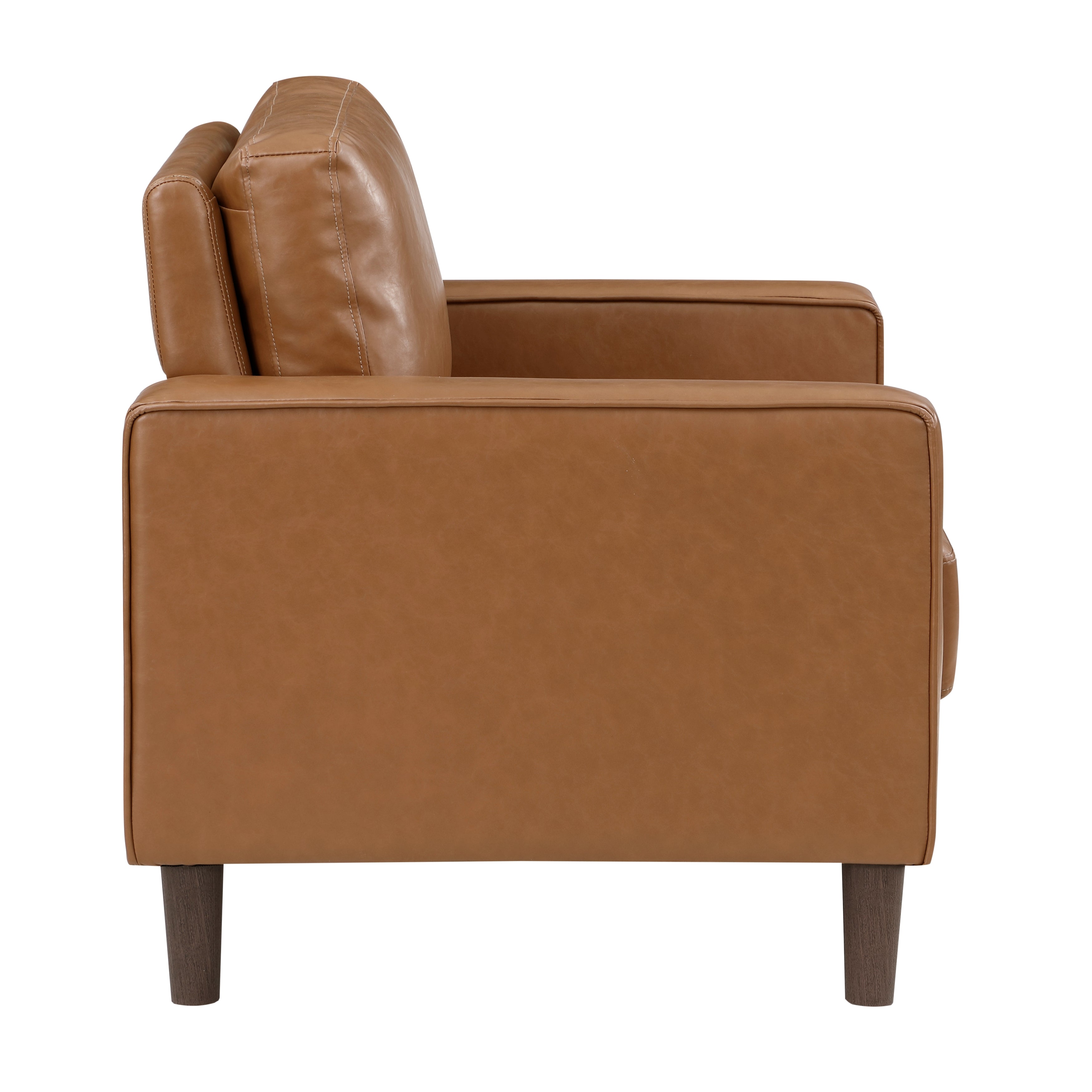 Keegan Modern Faux Leather Accent Chair