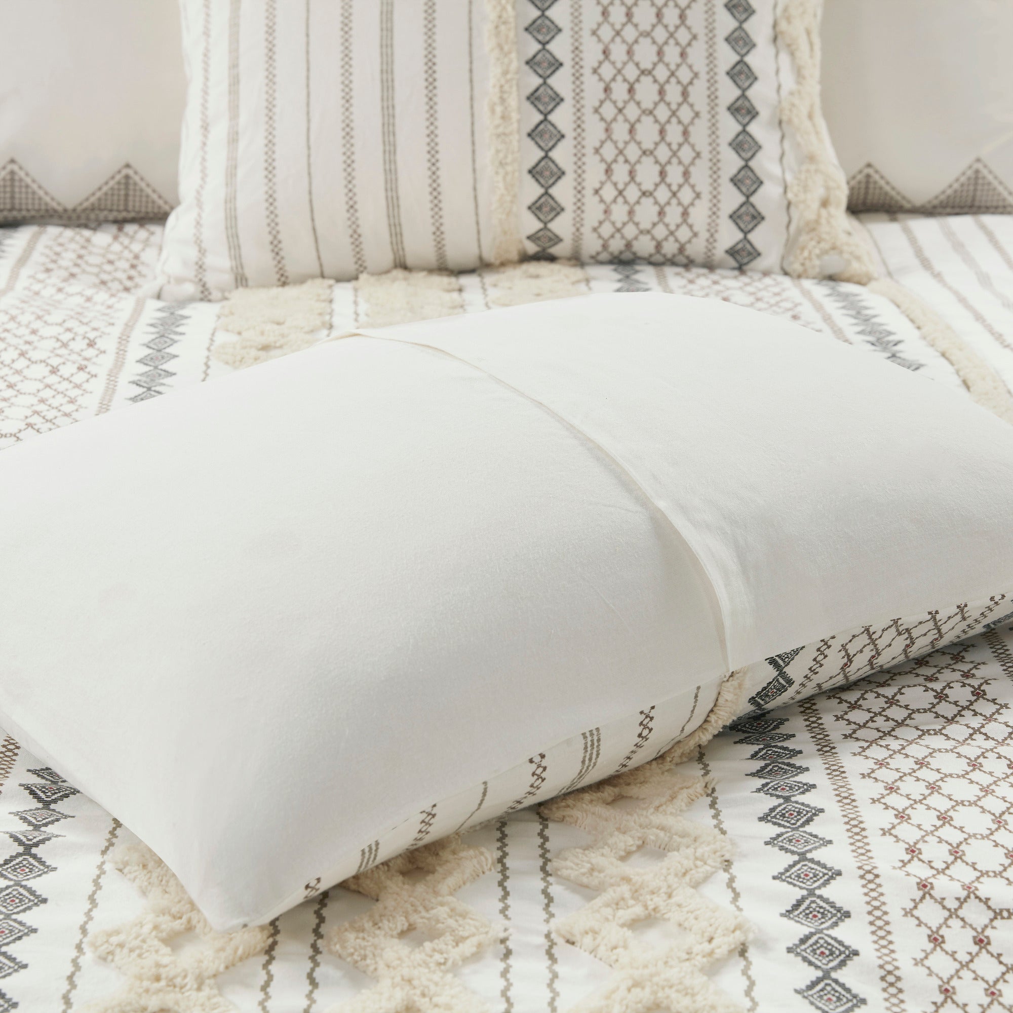 Imani Cotton Printed Comforter Set with Chenille