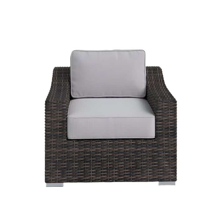 Laguna Sol Sloped Arm All-Weather Wicker Patio Chair with Cushions